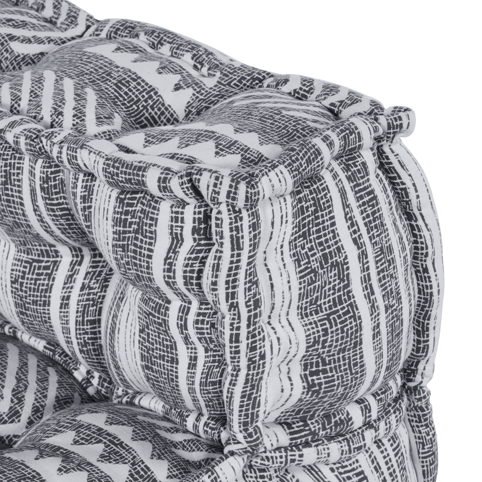 4-Seater Modular Pouffe Sofa that Turns into a Light Grey Fabric Bed - Image 10