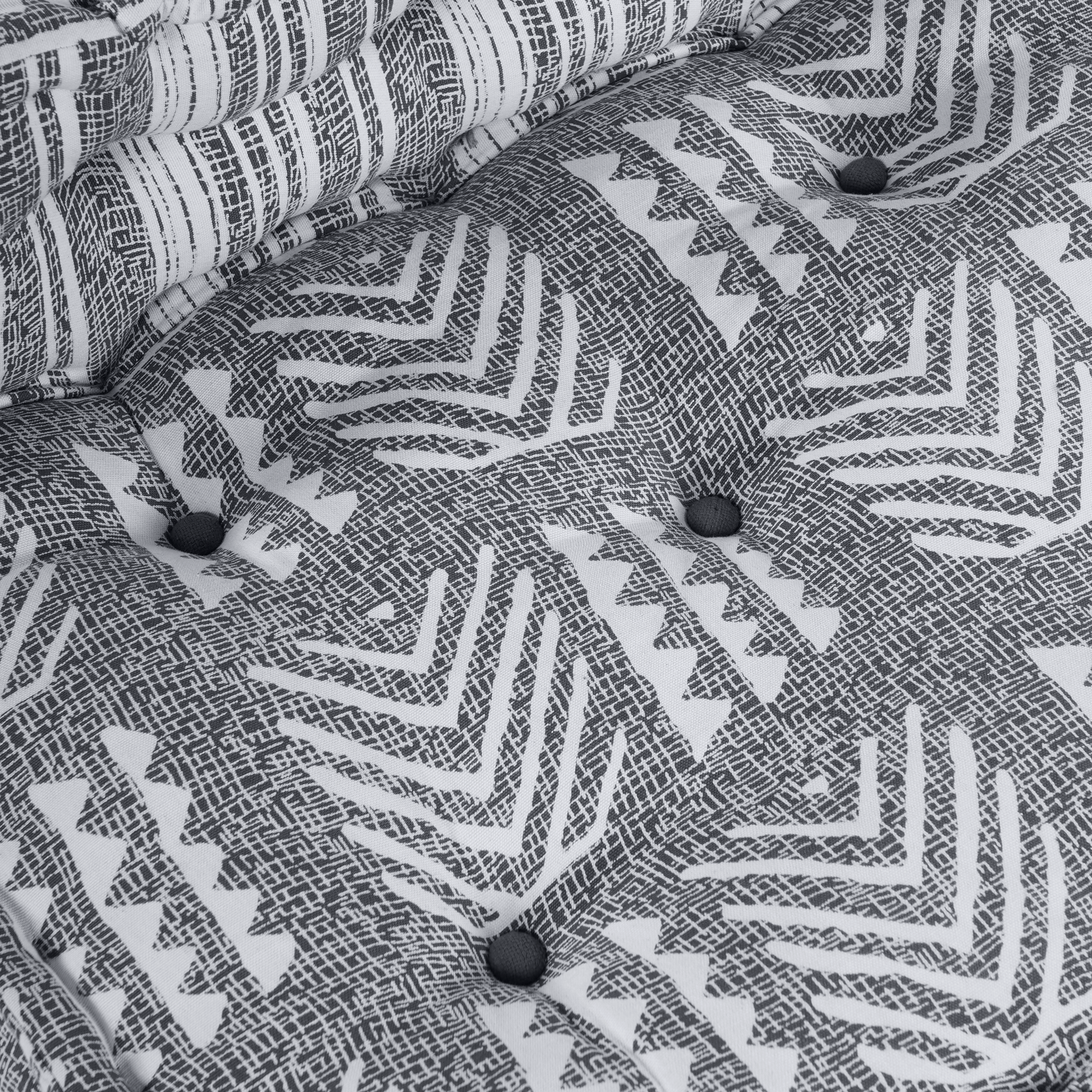 4-Seater Modular Pouffe Sofa that Turns into a Light Grey Fabric Bed - Image 11