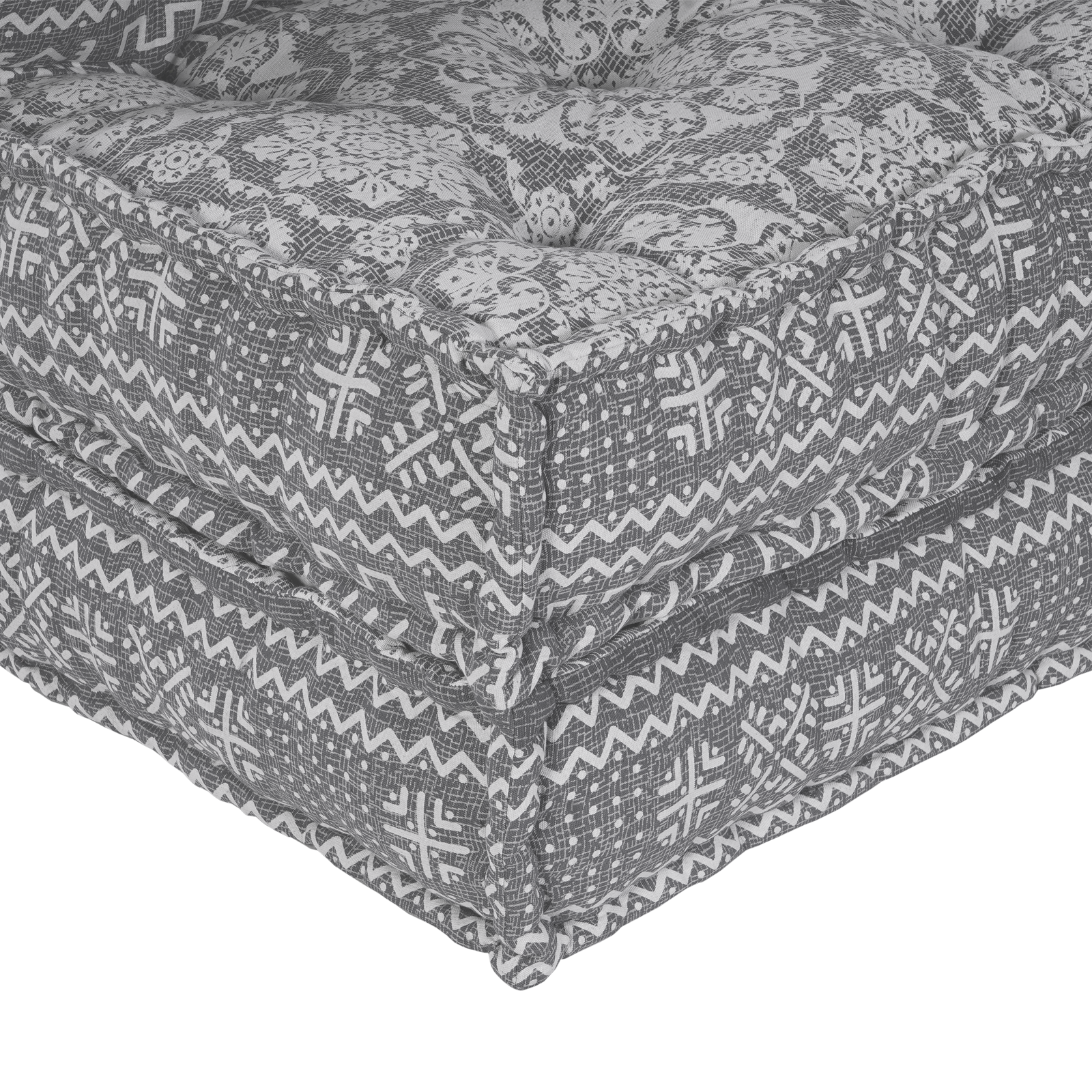 4-Seater Modular Pouffe Sofa That Turns Into a Light Grey Fabric Couch - Image 11