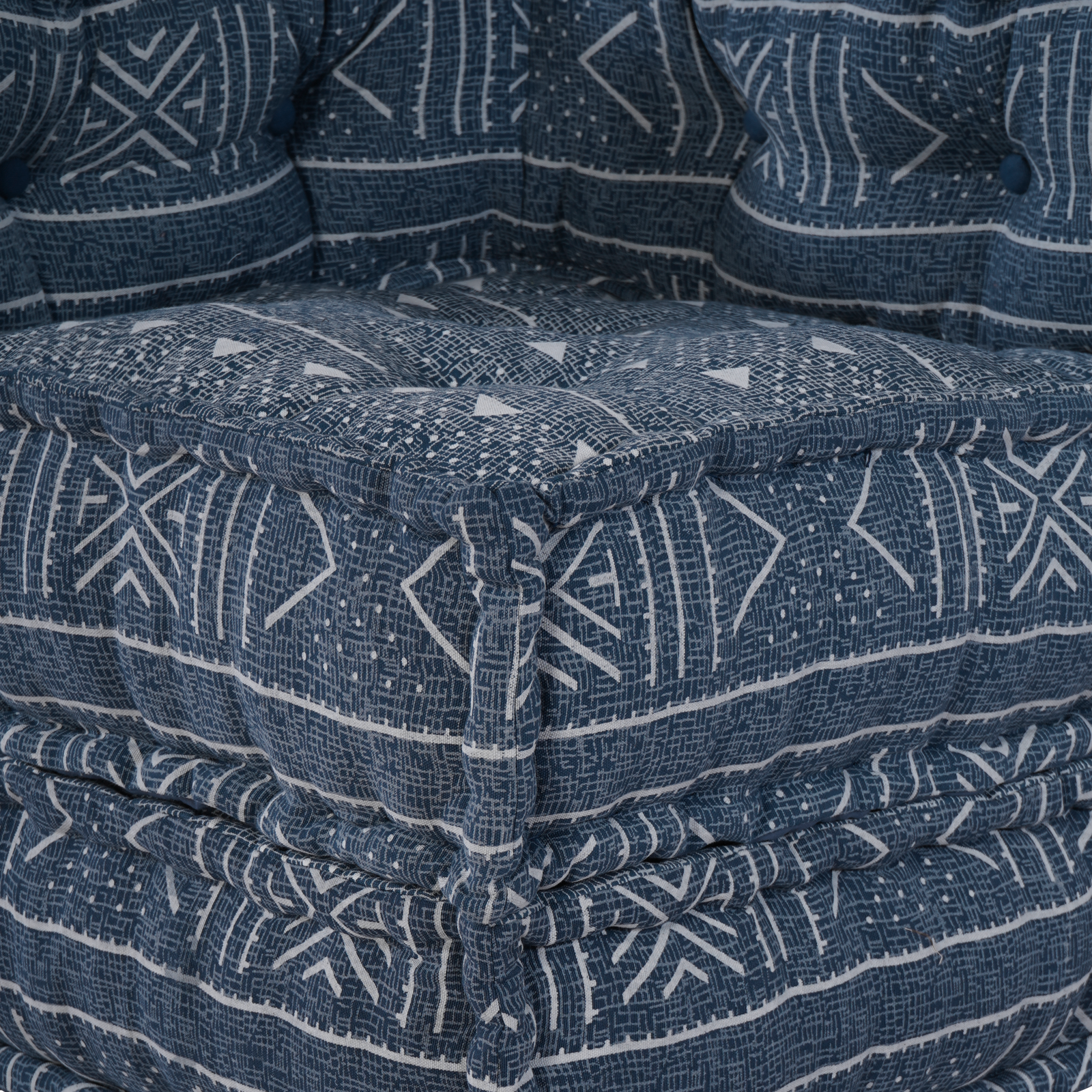 Puff-Schlafsofa 2-Sitzer Modular Indigo Stoff – Bild 10