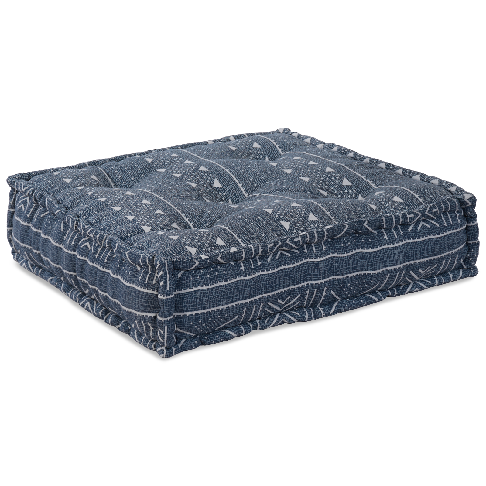 Puff-Schlafsofa 4-Sitzer Modular Indigo Stoff – Bild 4