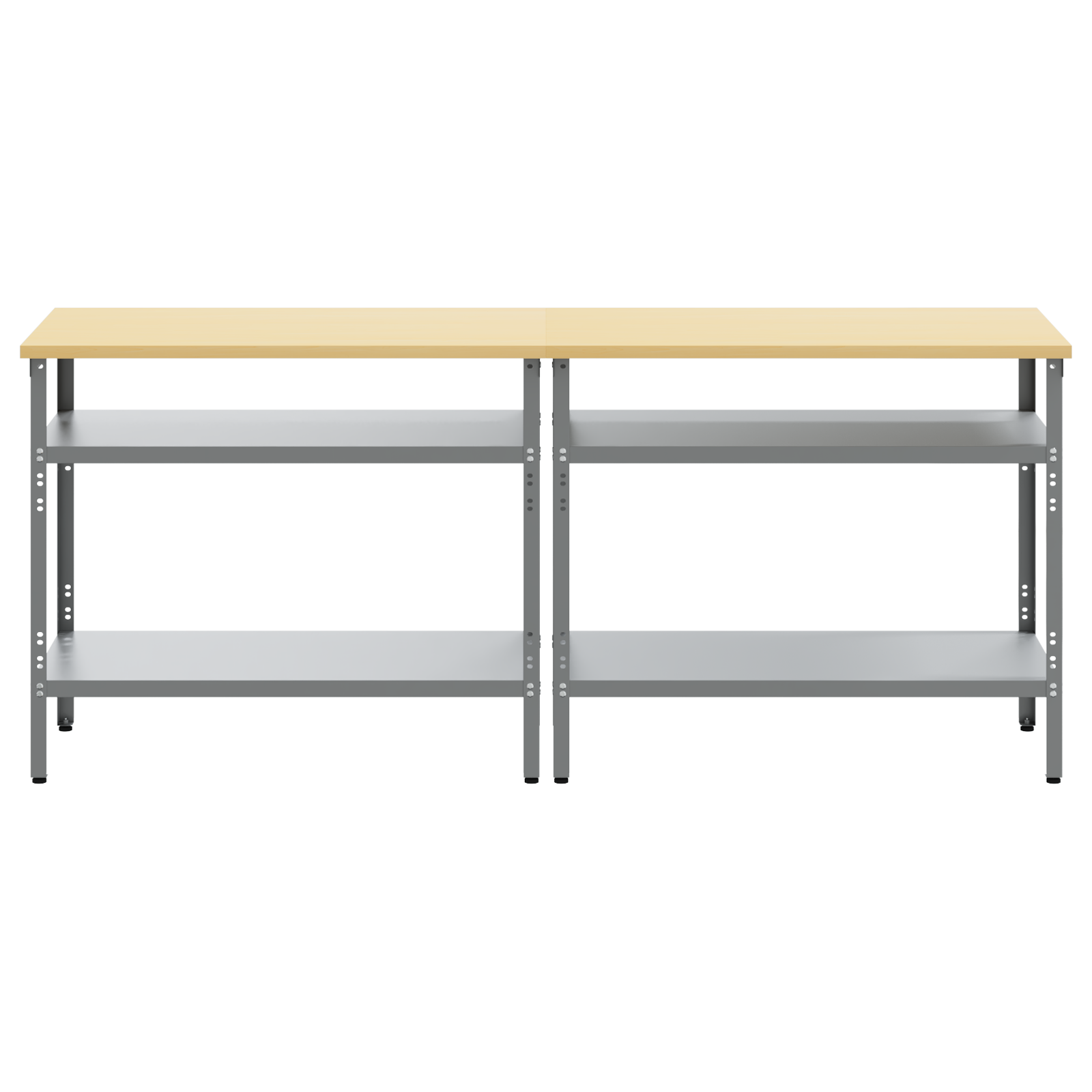 2-Piece Workbench Set in Grey Steel - Image 5