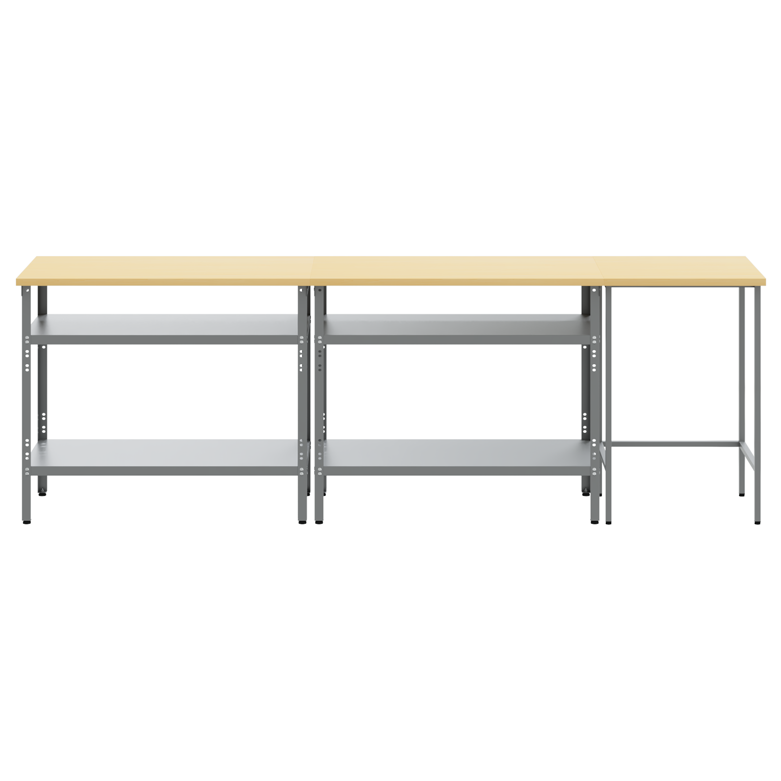 3 Piece Workbench Set - Gray Steel - Image 6