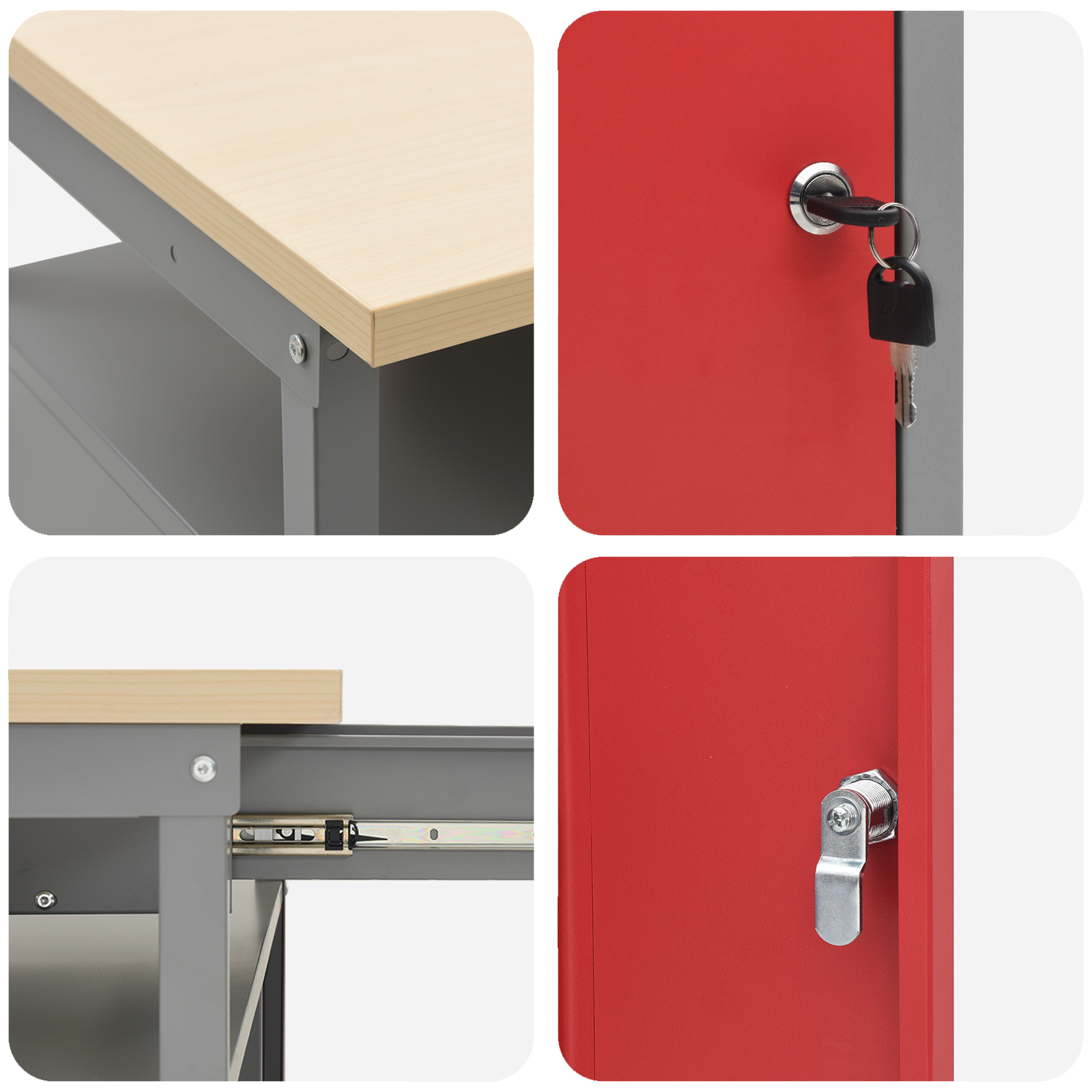 3-Piece Workbench Set - Black Steel - Image 11