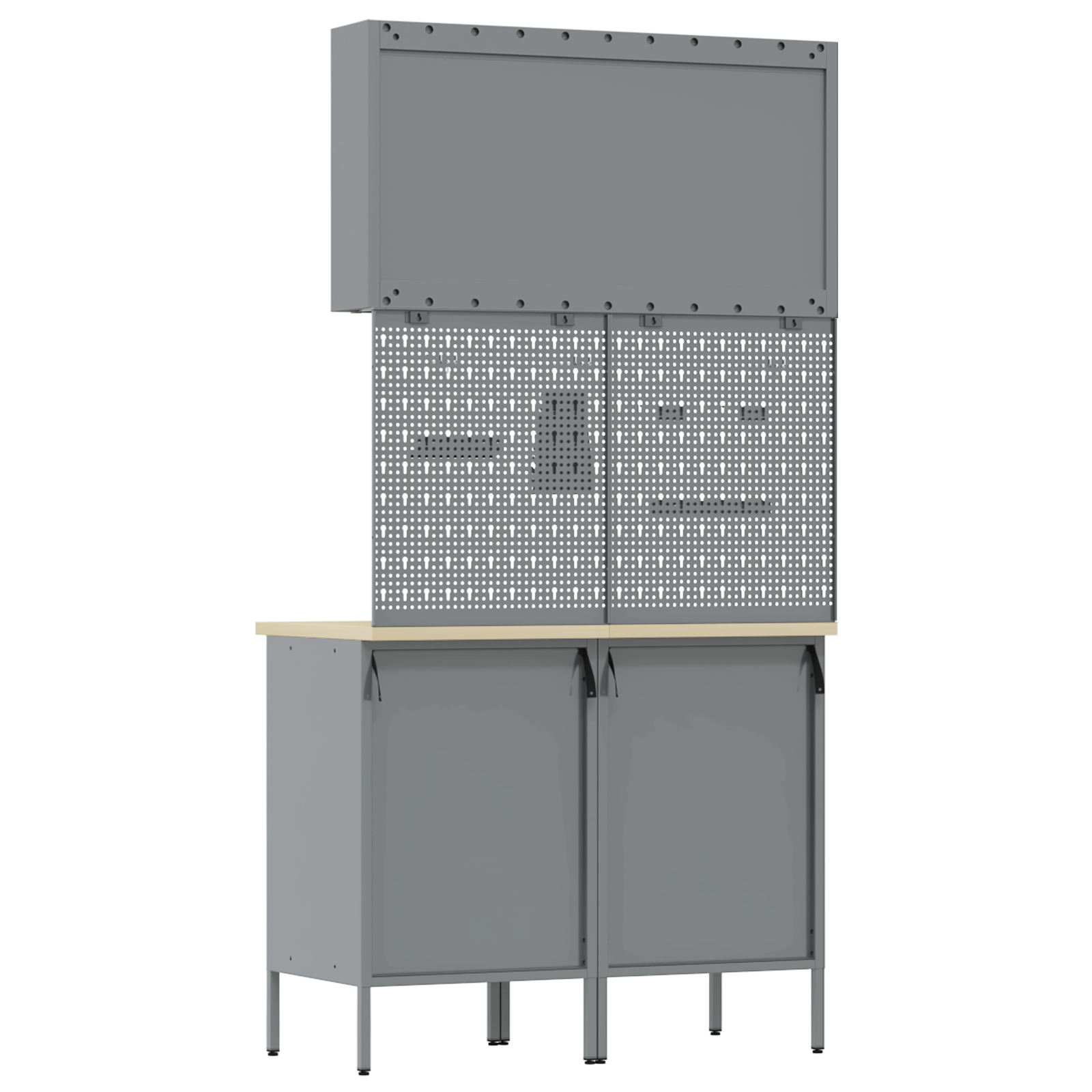 5 Piece Work Bench Set Black Steel - Image 10