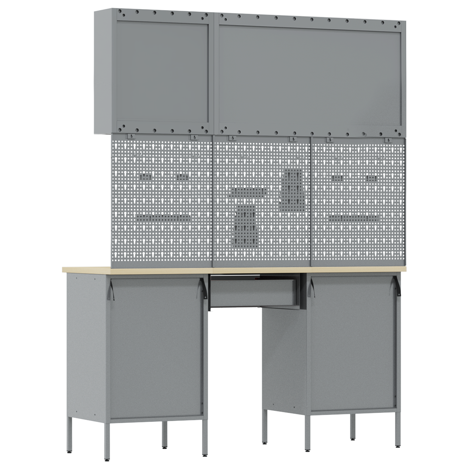 8-Piece Workbench Set - Black Steel - Image 8