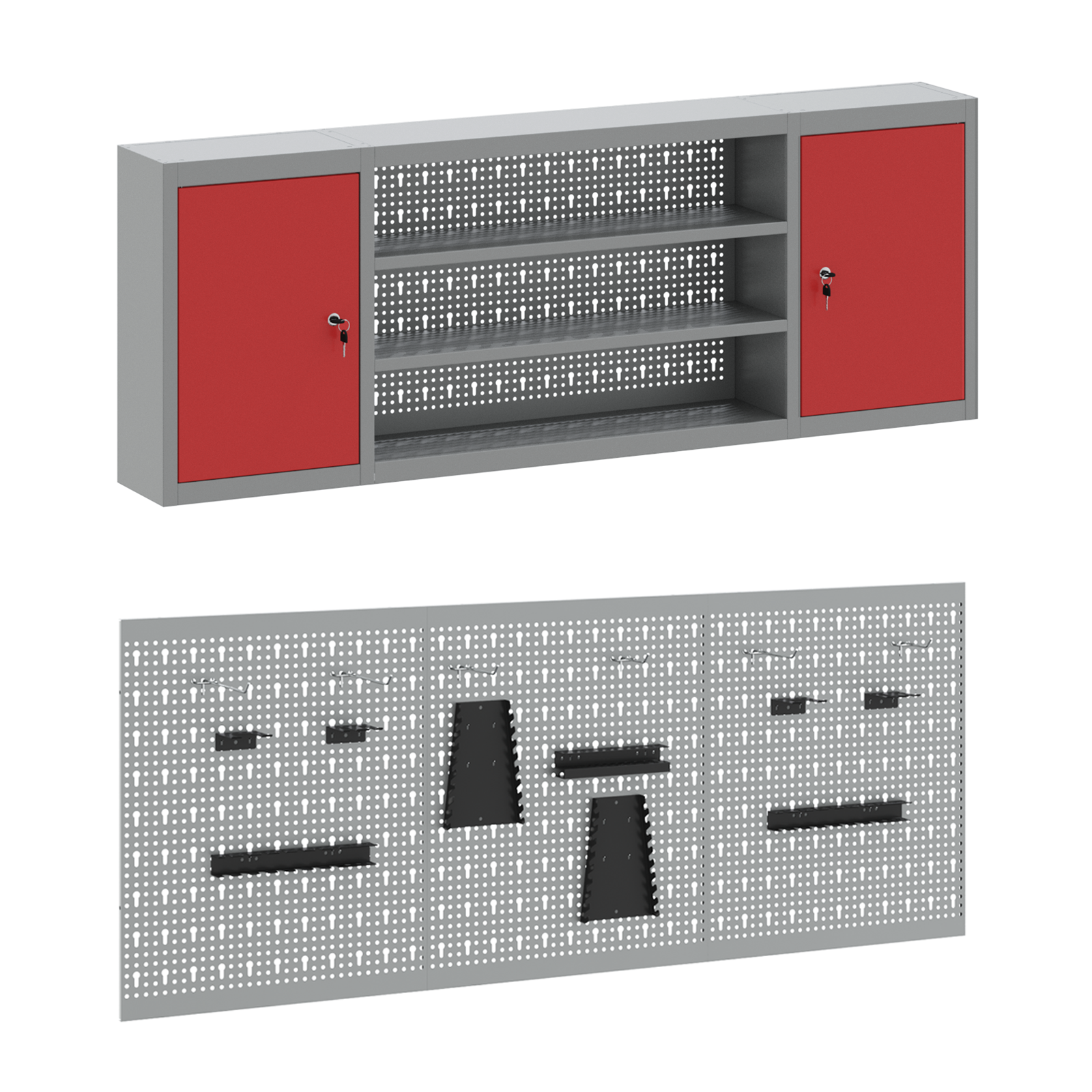 7-Piece Workbench Set - Red Steel - Image 7