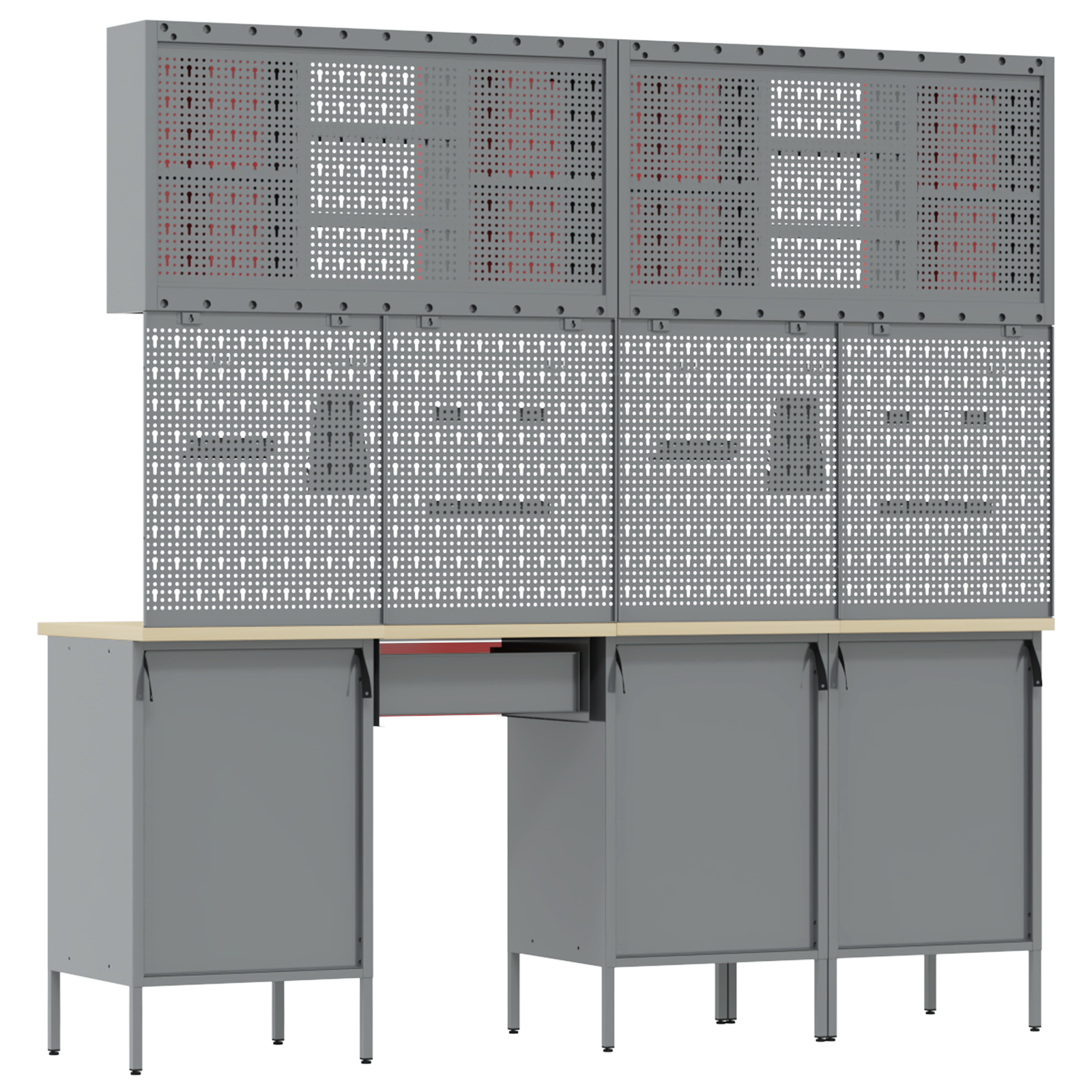 10 Piece Work Bench Set Red Steel - Image 8