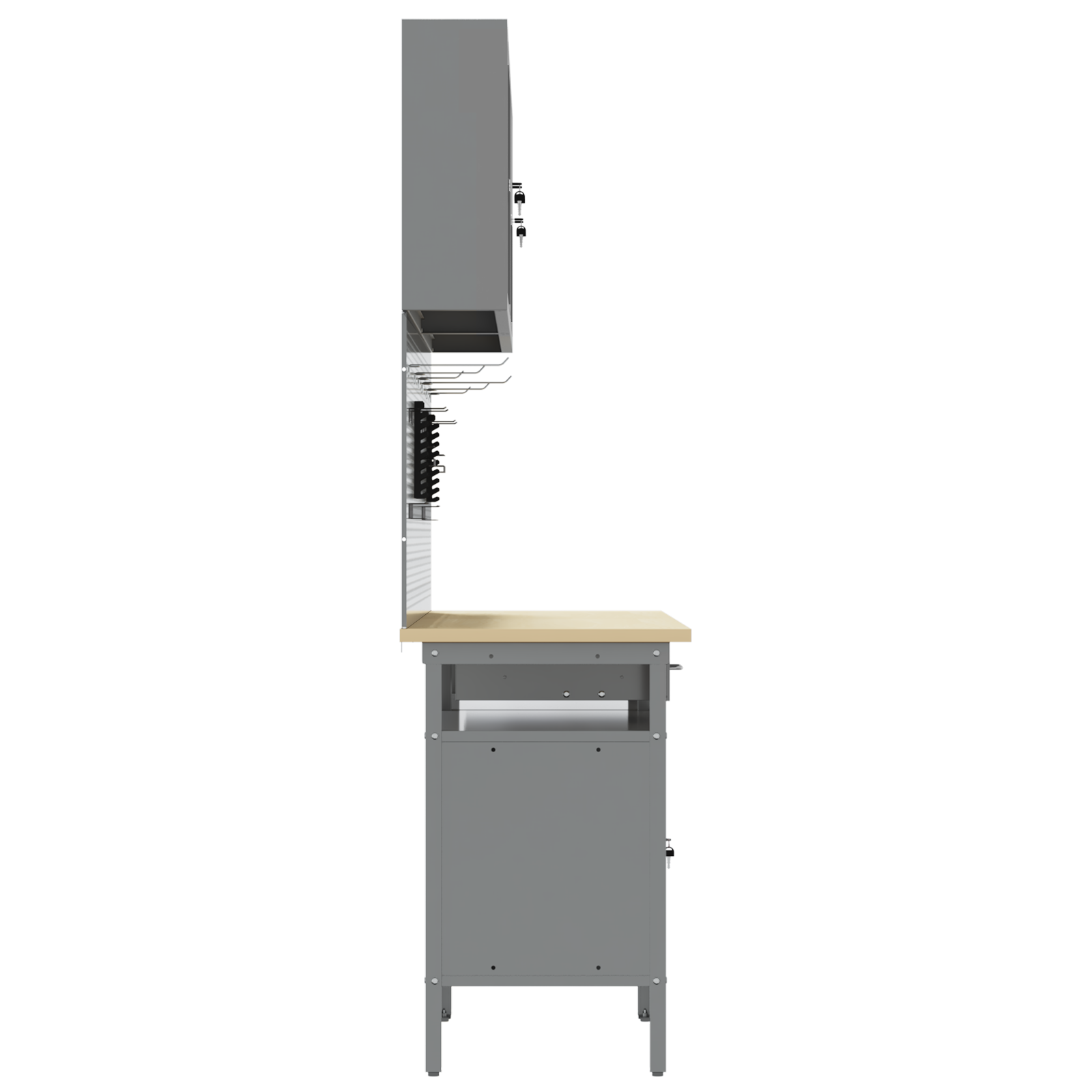 8-Piece Work Bench Set in Black Steel - Image 11