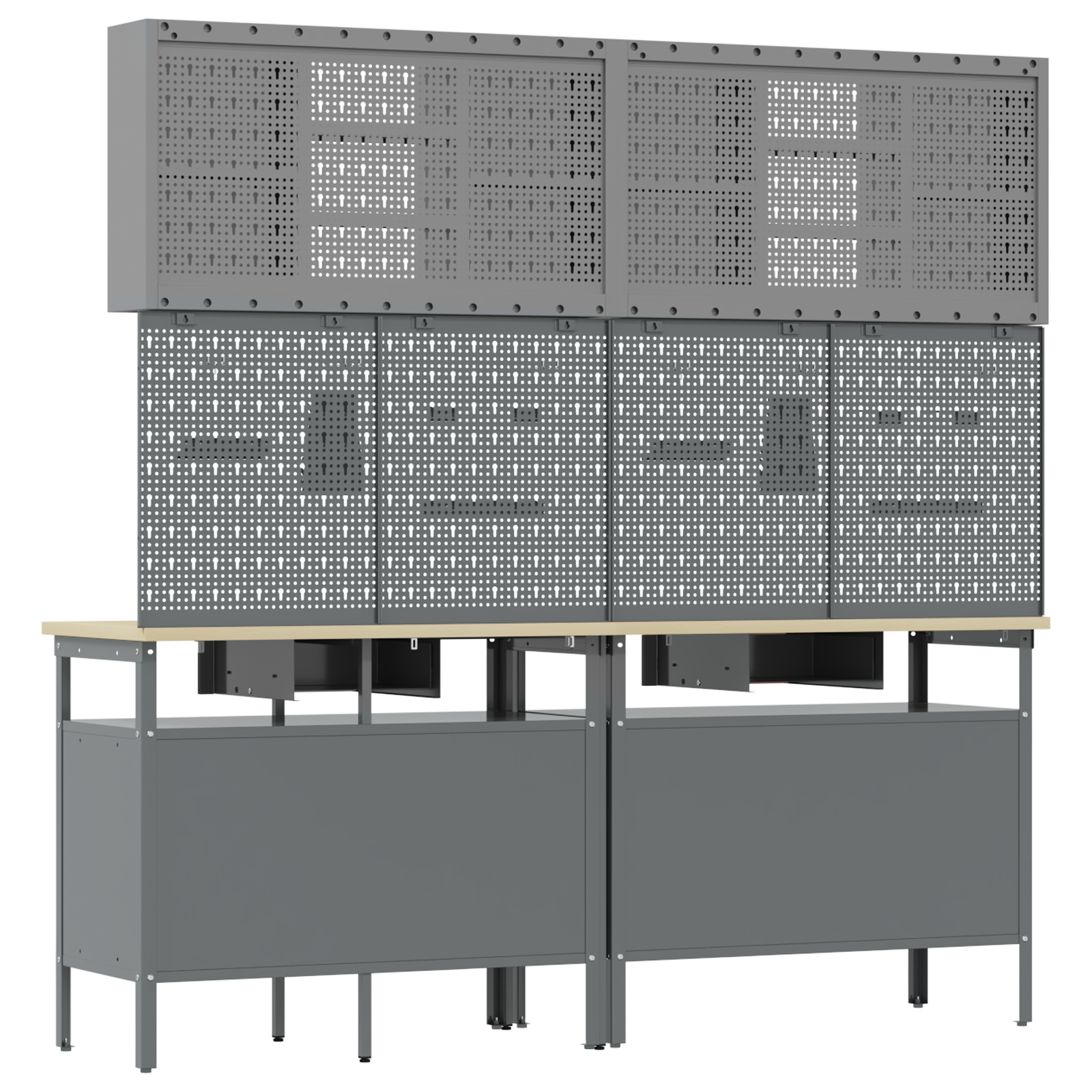 8-Piece Work Bench Set in Black Steel - Image 11