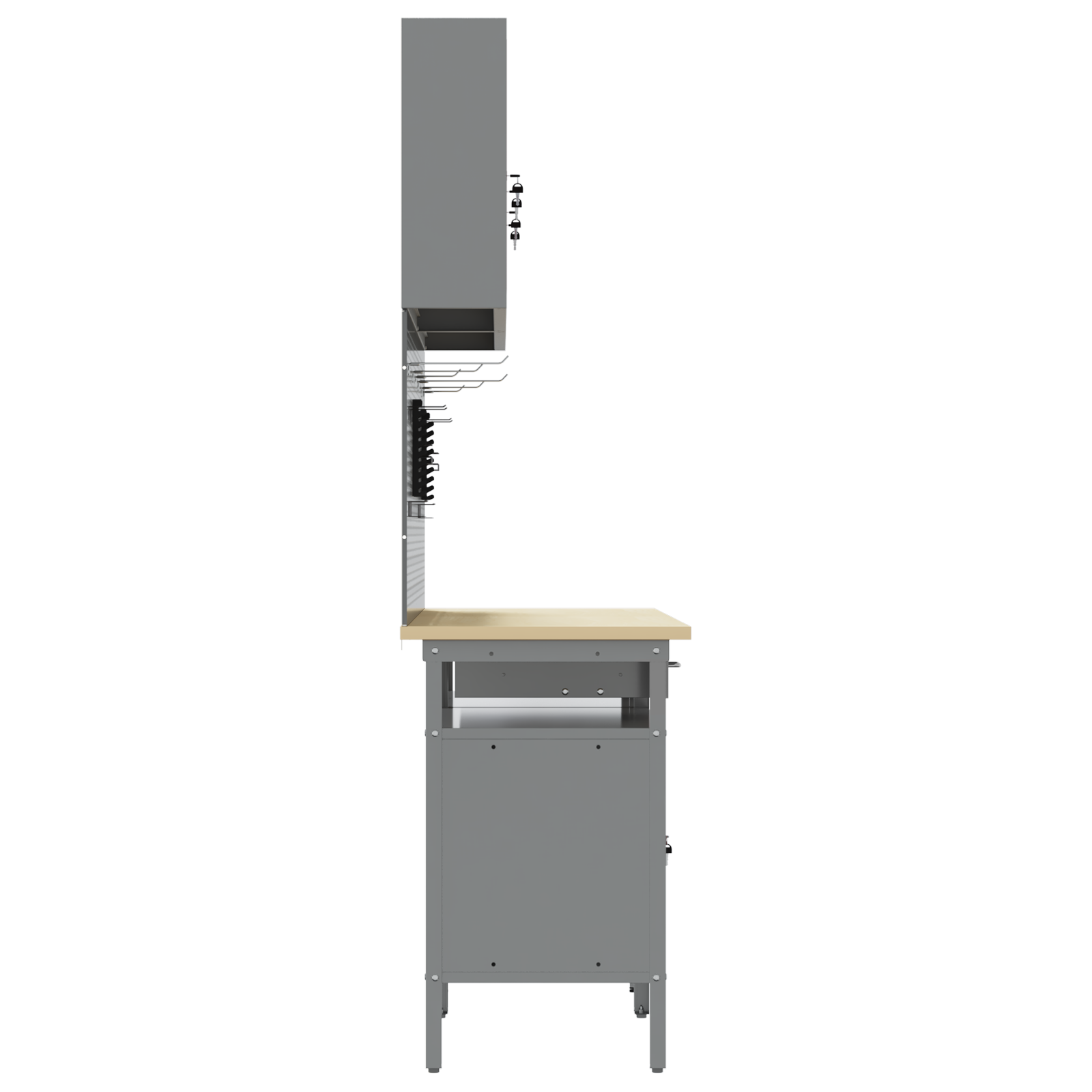 8-Piece Work Bench Set in Black Steel - Image 10