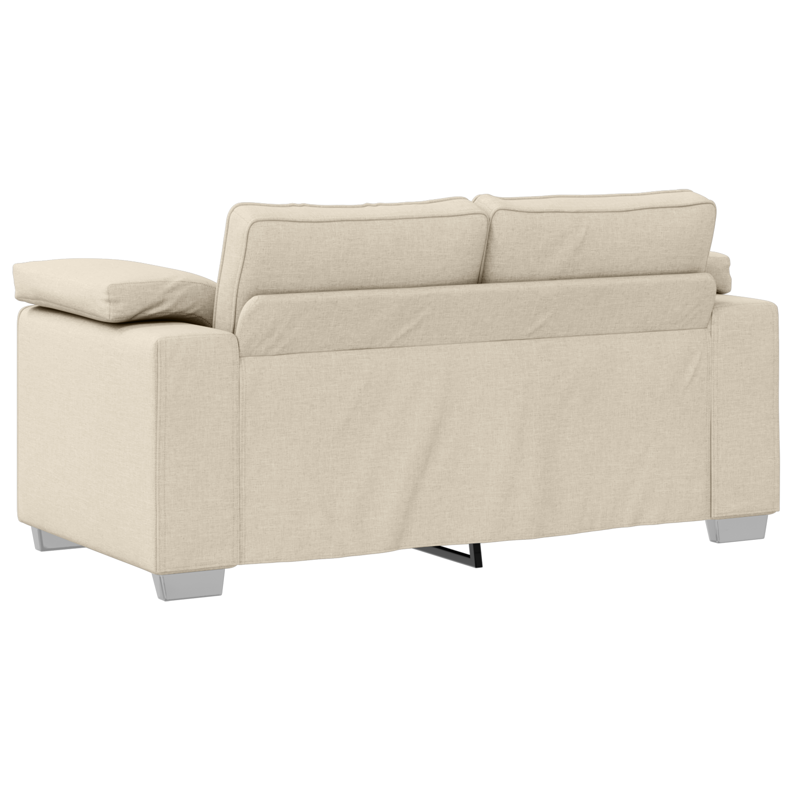 Sofa 3 pcs Beige Linen - Image 8
