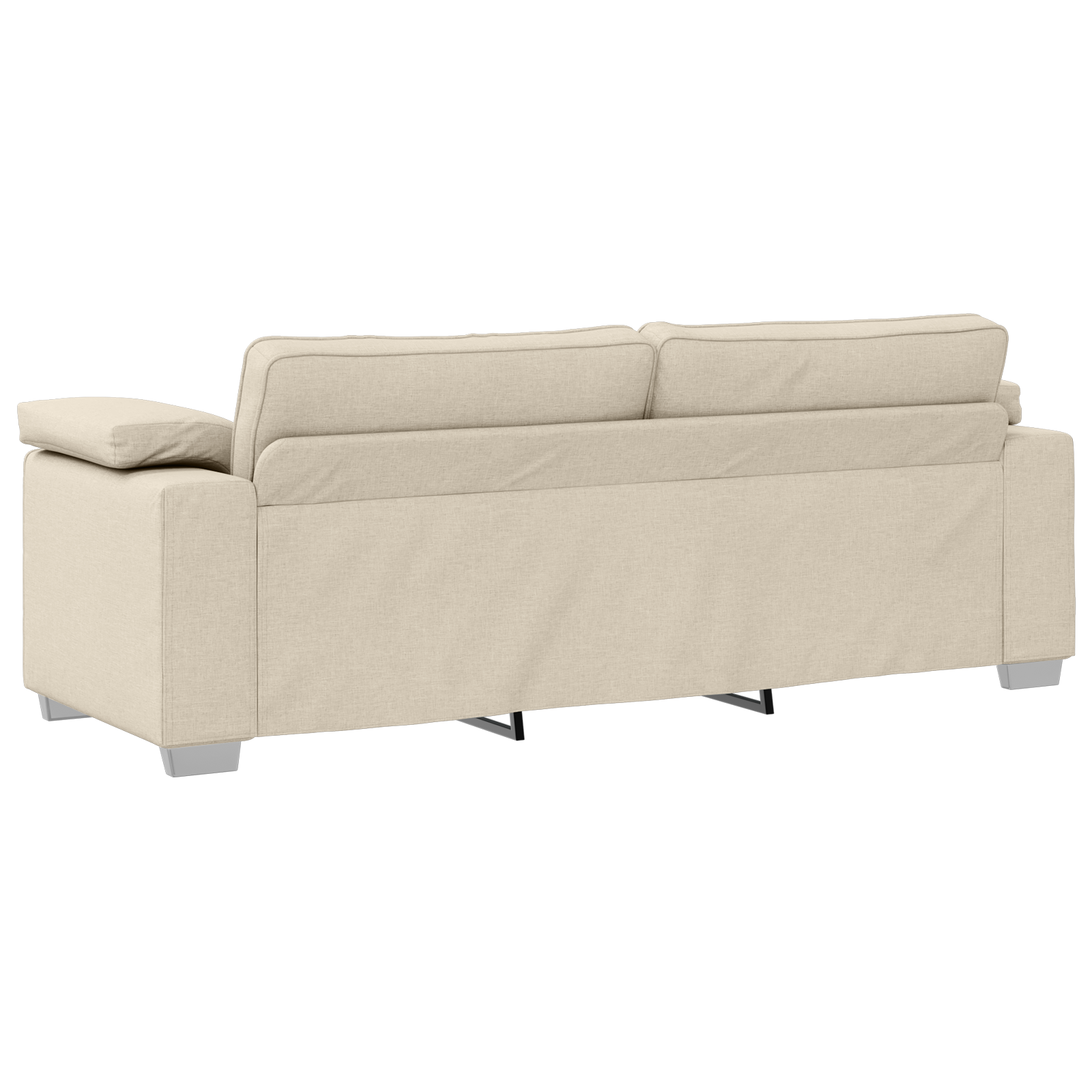 Sofa 3 pcs Beige Linen - Image 9