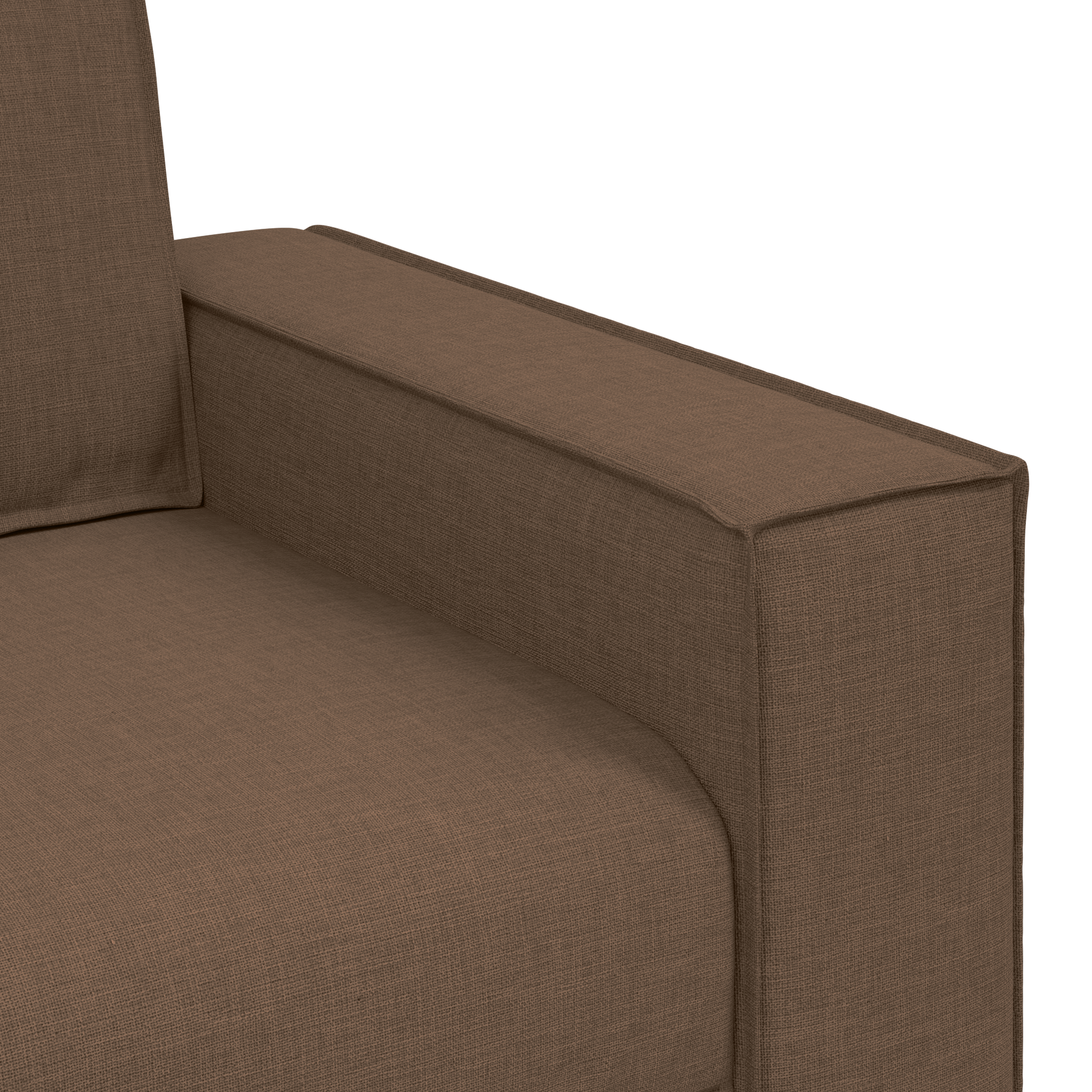 Sofa Set with Cushion 3 pcs Brown 220 x 78 x 84 cm Fabric - Image 10