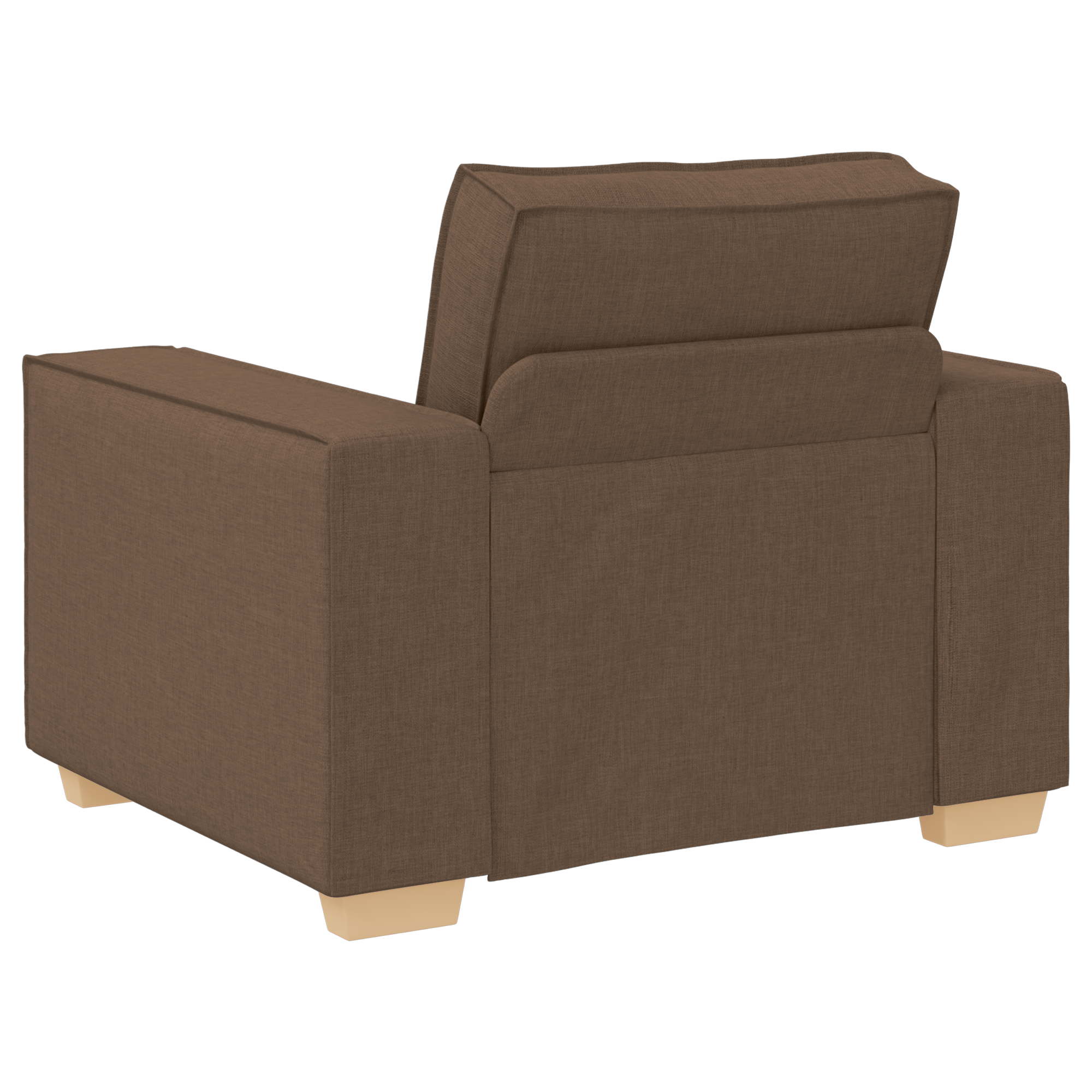Sofa Set with Cushion 3 pcs Brown 220 x 78 x 84 cm Fabric - Image 7