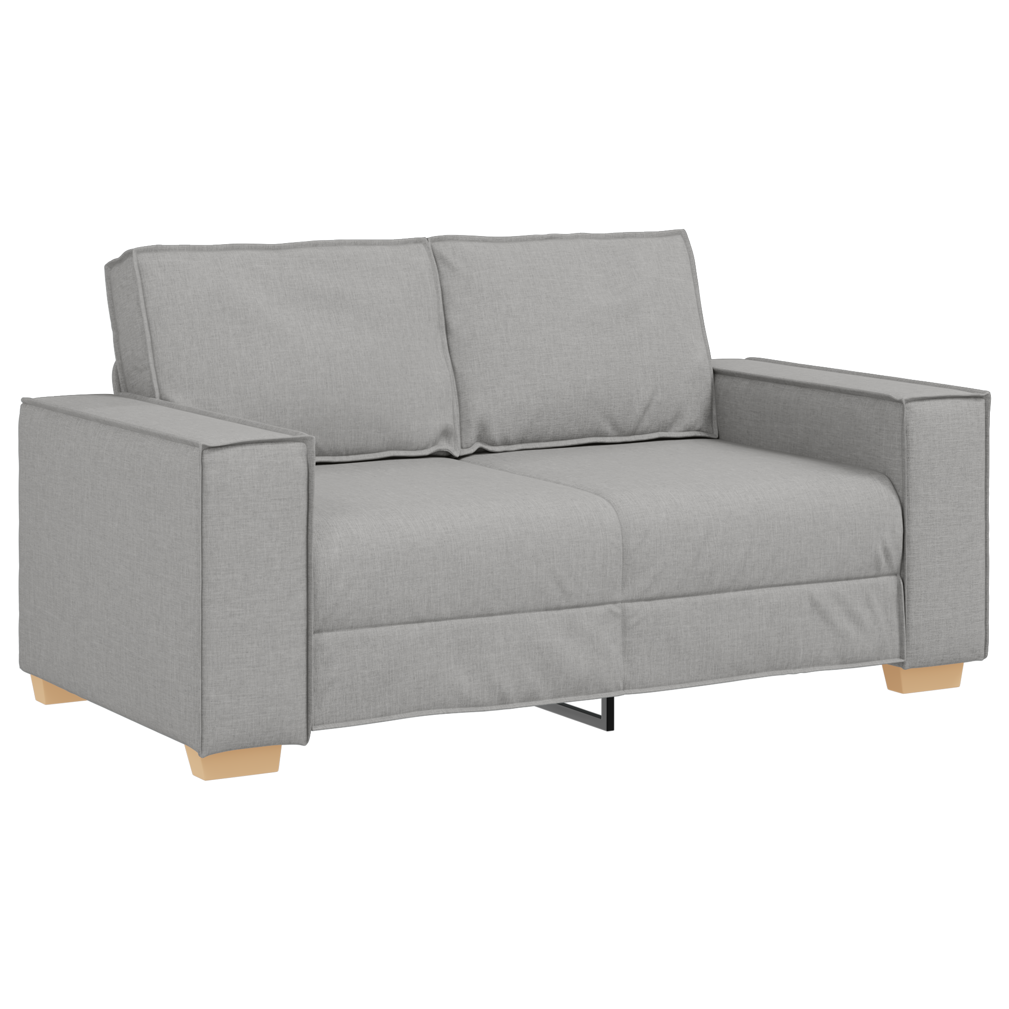3 dalis Sofa rinkinys su pagalvėlėmis Debesų pilkos medžiagos - Image 5