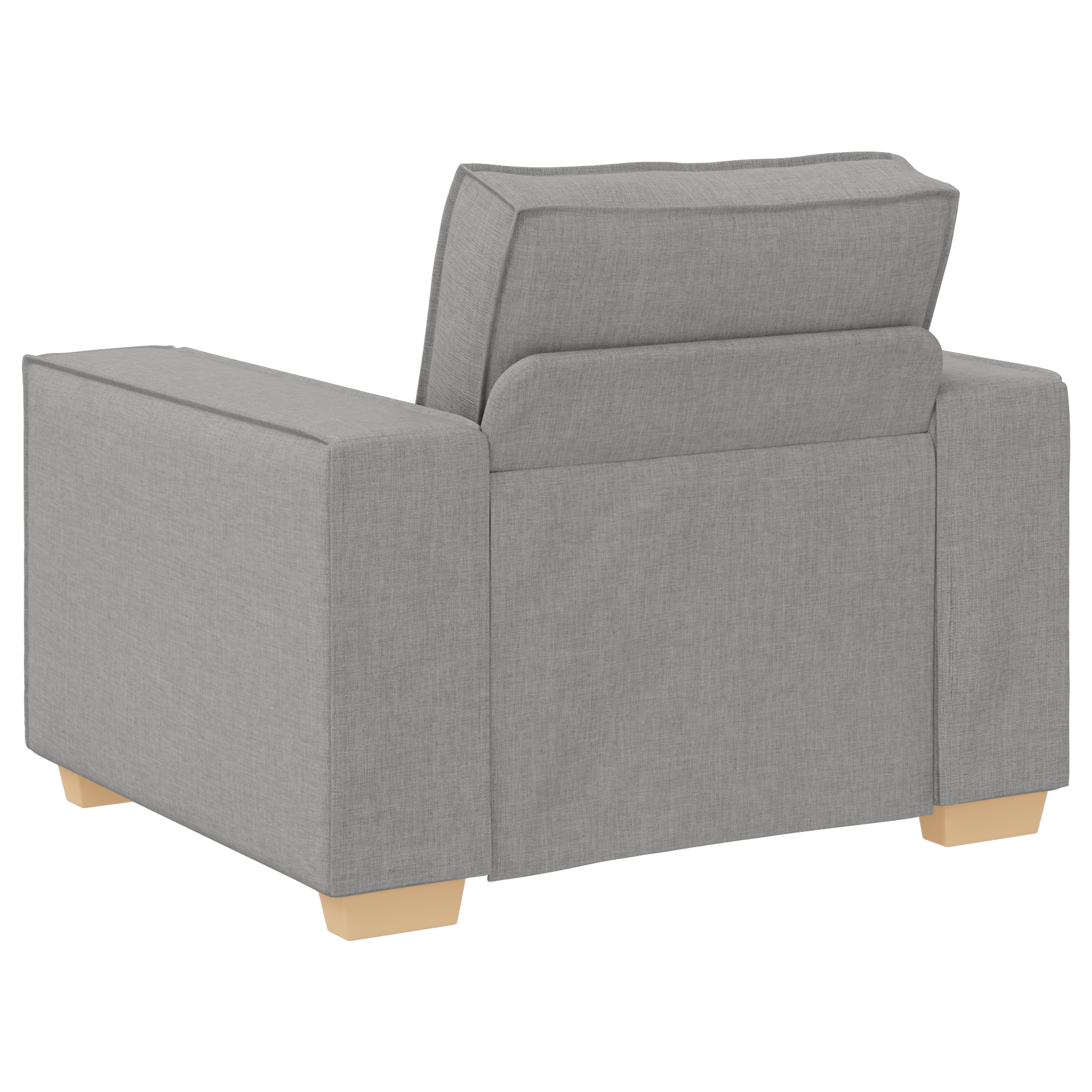 3 dalis Sofa rinkinys su pagalvėlėmis Debesų pilkos medžiagos - Image 7