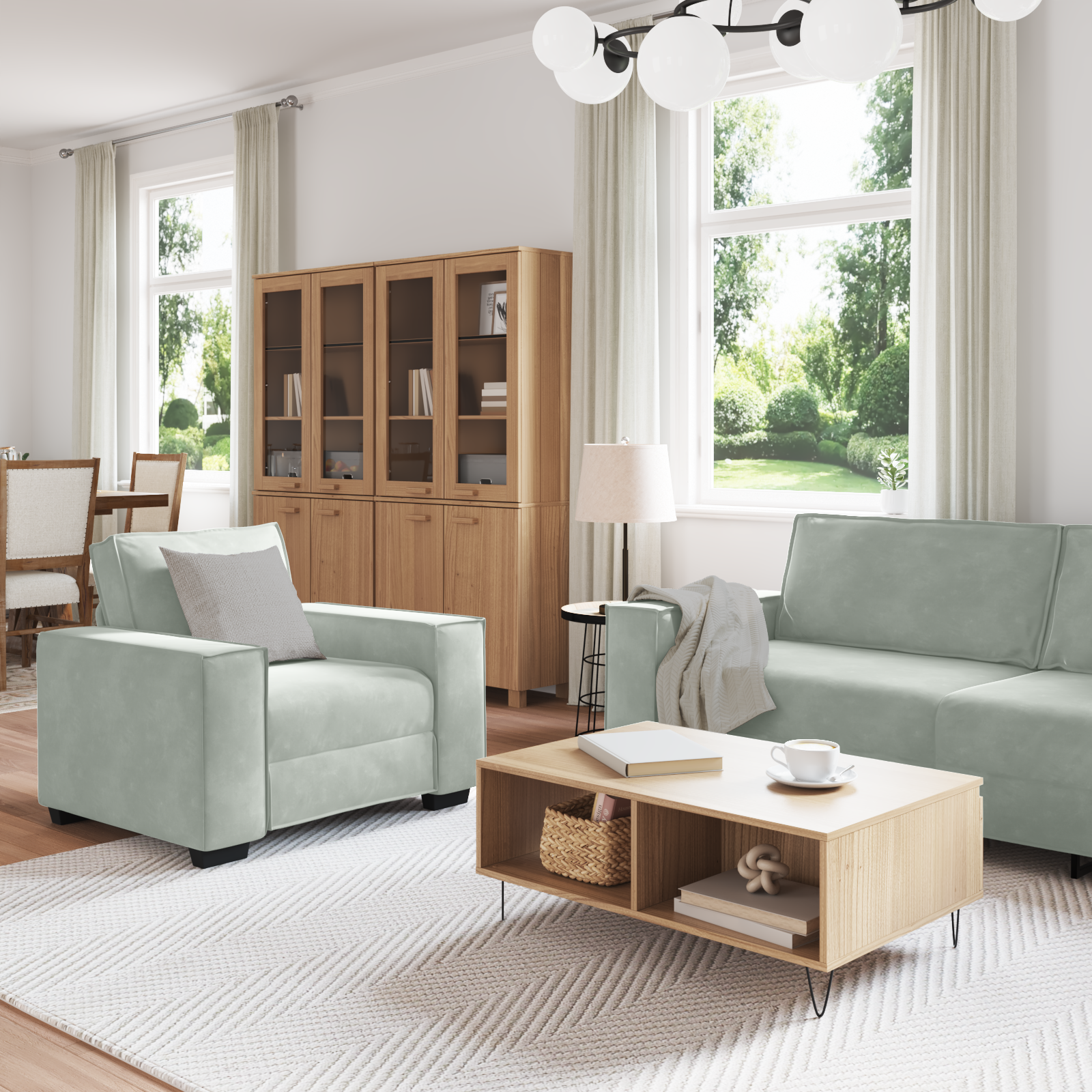 3-seater Sofa, 3-seater Sofa,velvet Sofa vidaXL - Picture 4 of 13