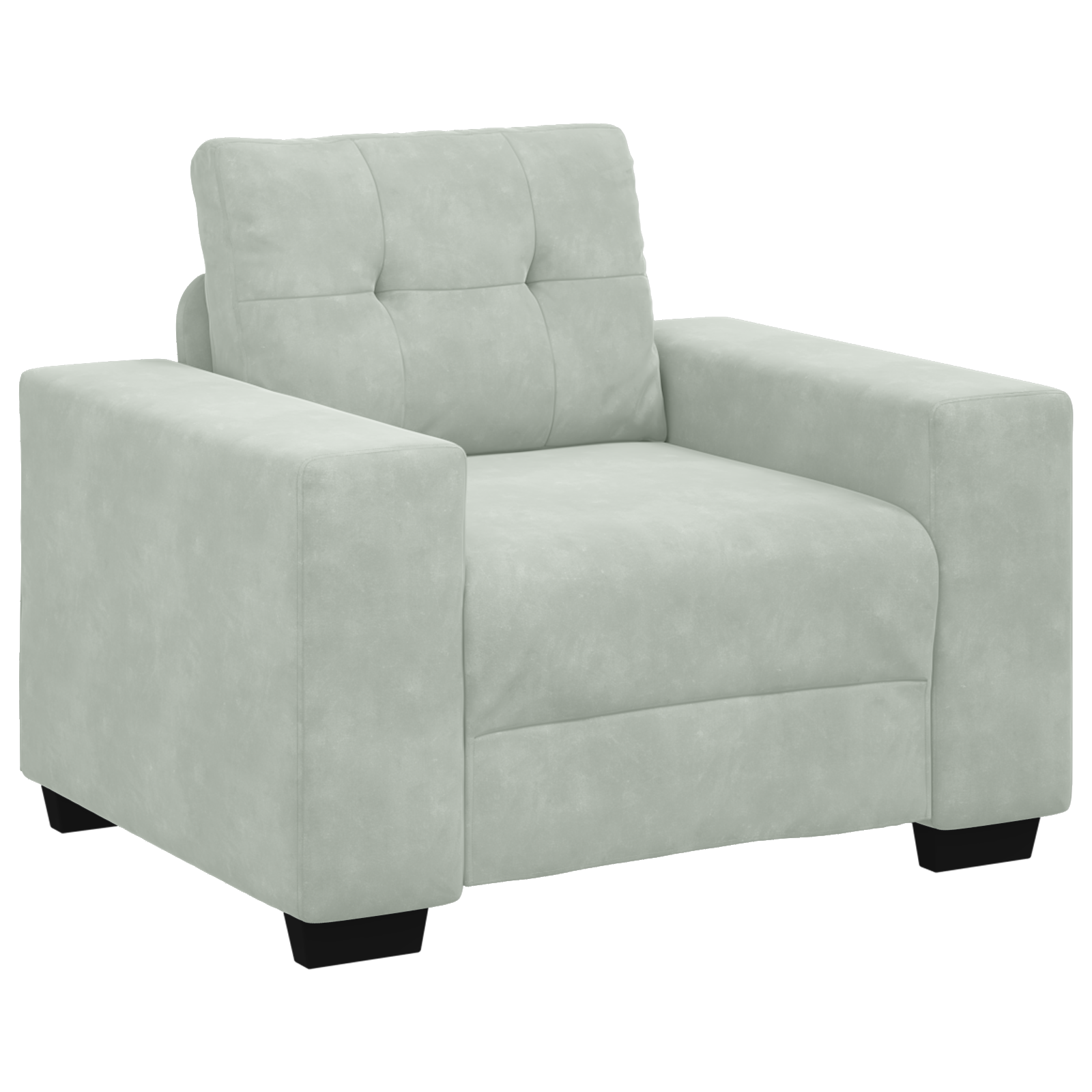 3 Piece Sofa Set with Cushions Light Grey Velvet - Image 4