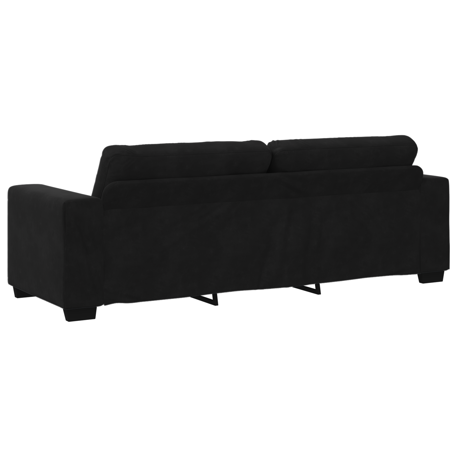 3 Piece Sofa Set with Cushions Black Velvet - Image 9