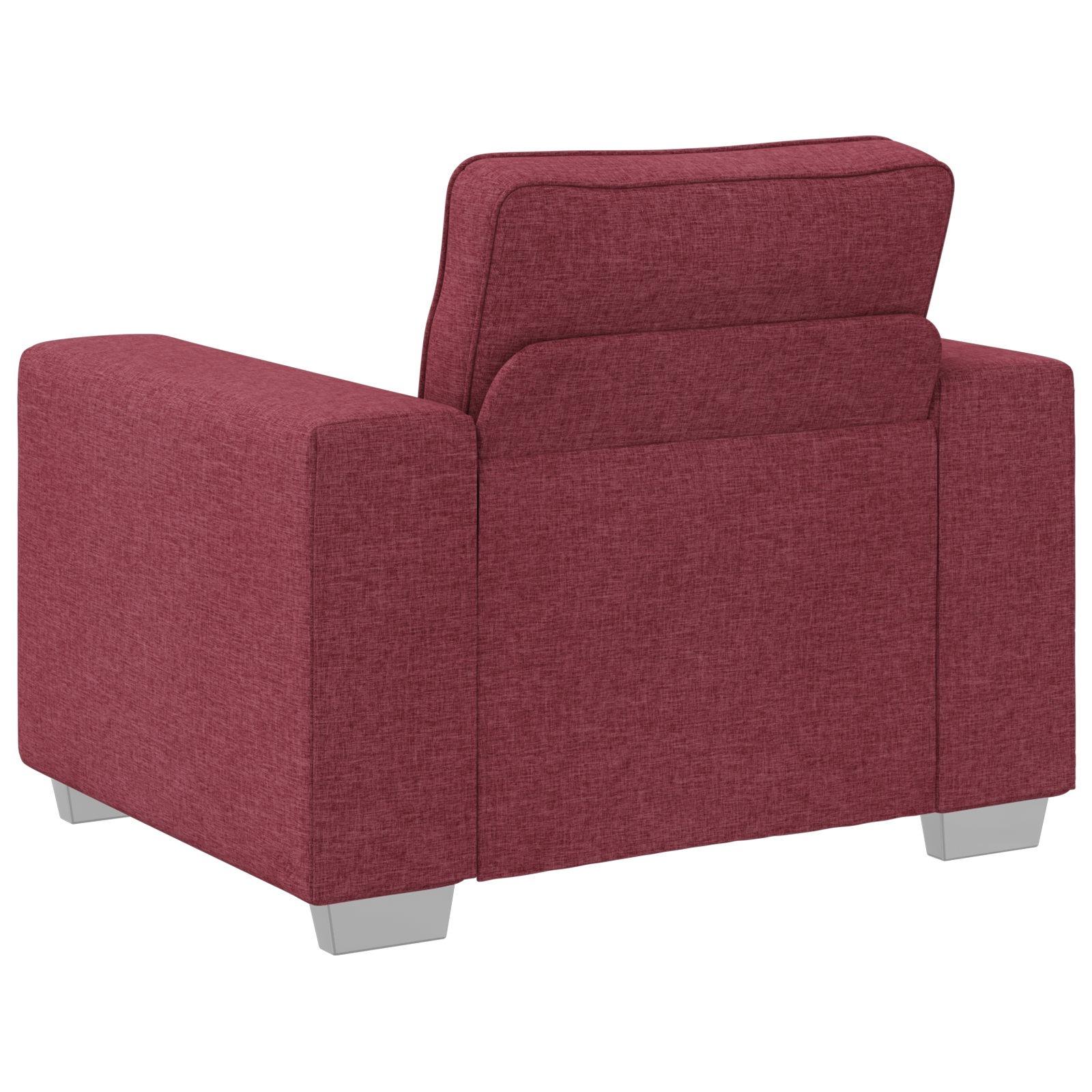 Sofa Set with Cushion 3 pcs Wine Red 219 x 77 x 82 cm Fabric - Image 7