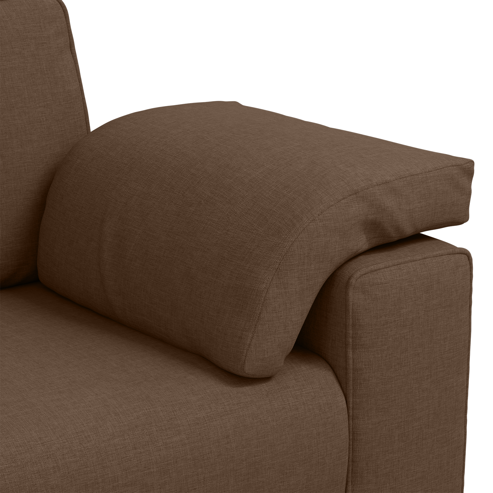 Sofa Set with Cushion 3 pcs Brown 219 x 77 x 82 cm Fabric - Image 10