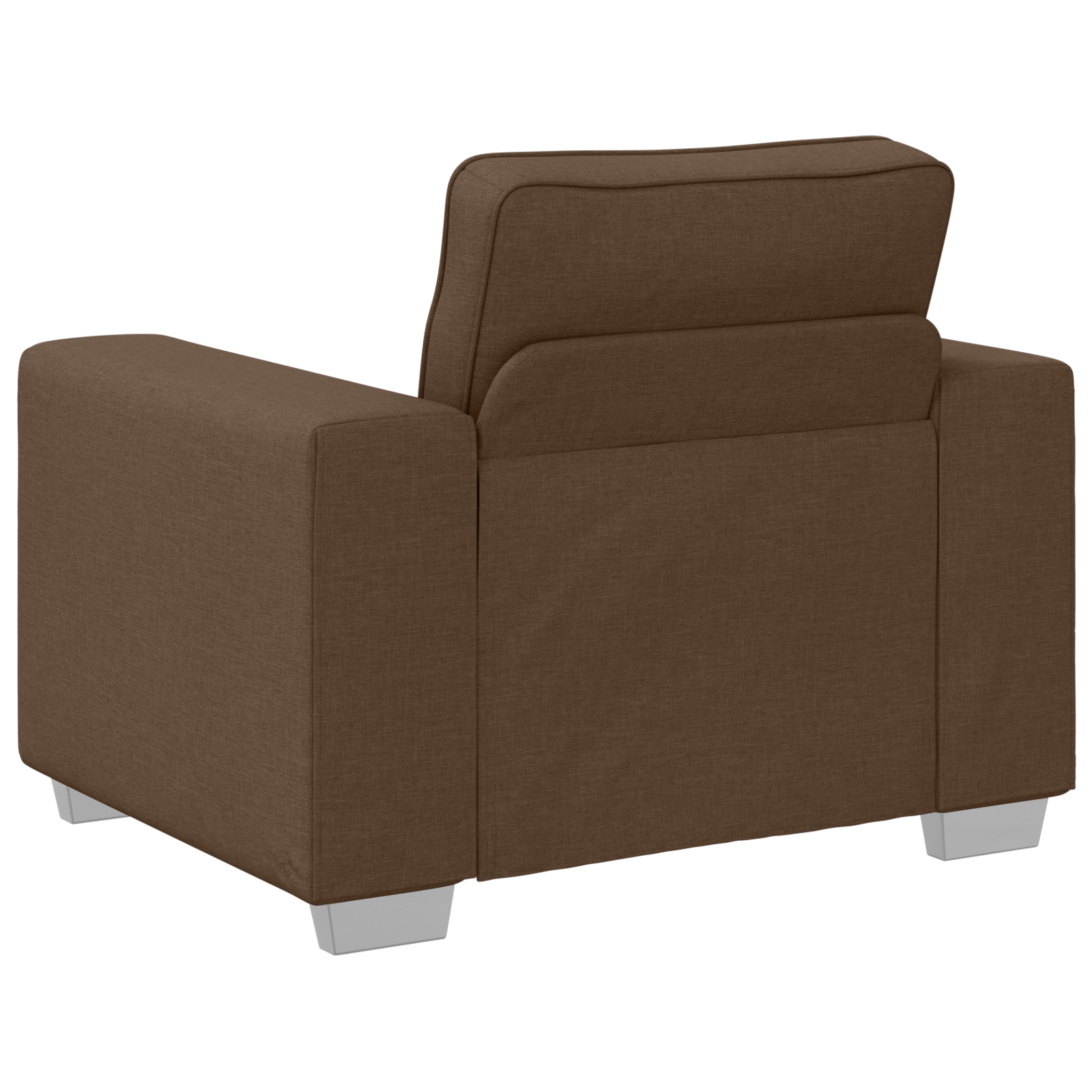 Sofa Set with Cushion 3 pcs Brown 219 x 77 x 82 cm Fabric - Image 7