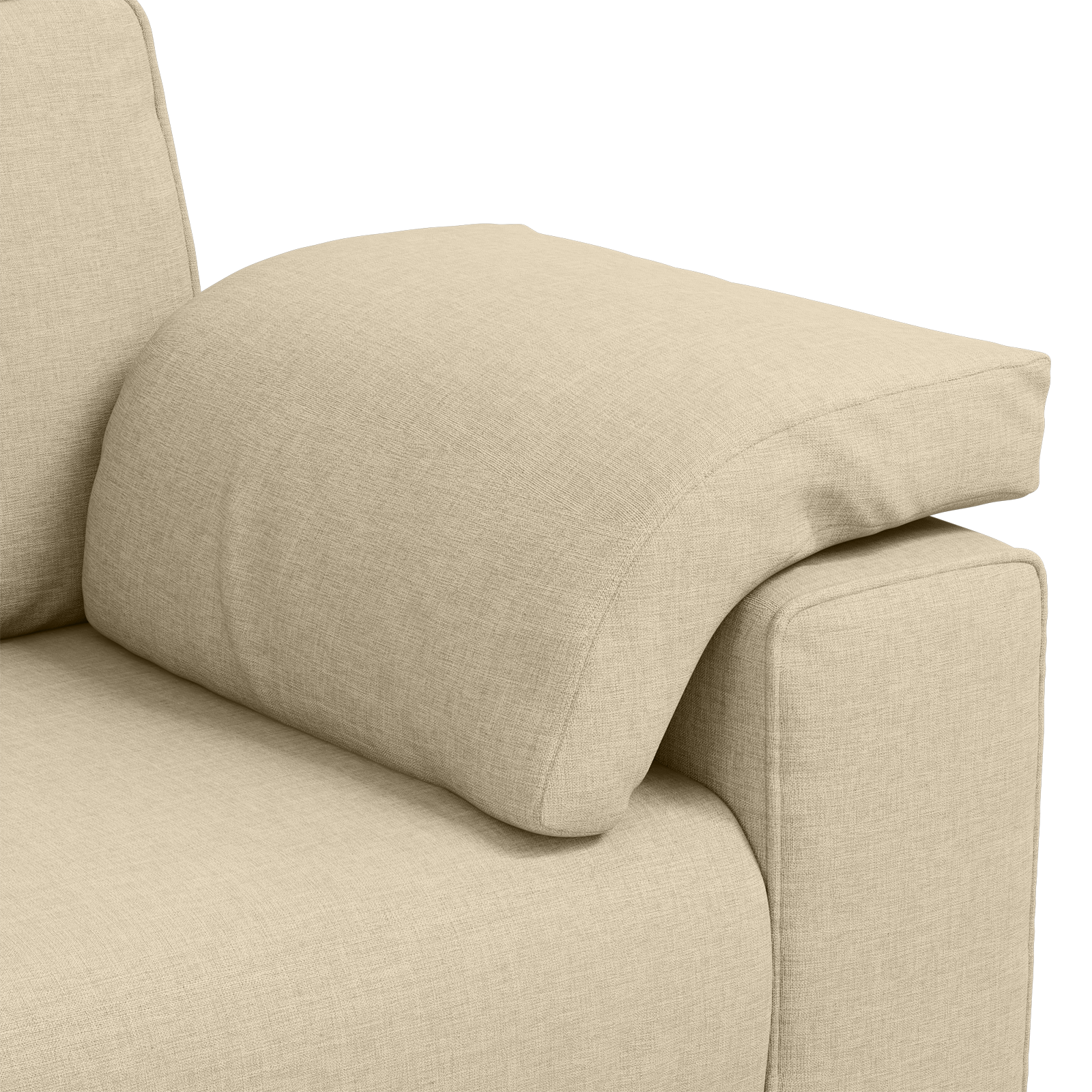 Sofa Set with Cushion 3 pcs Cream 219 x 77 x 82 cm Fabric - Image 10