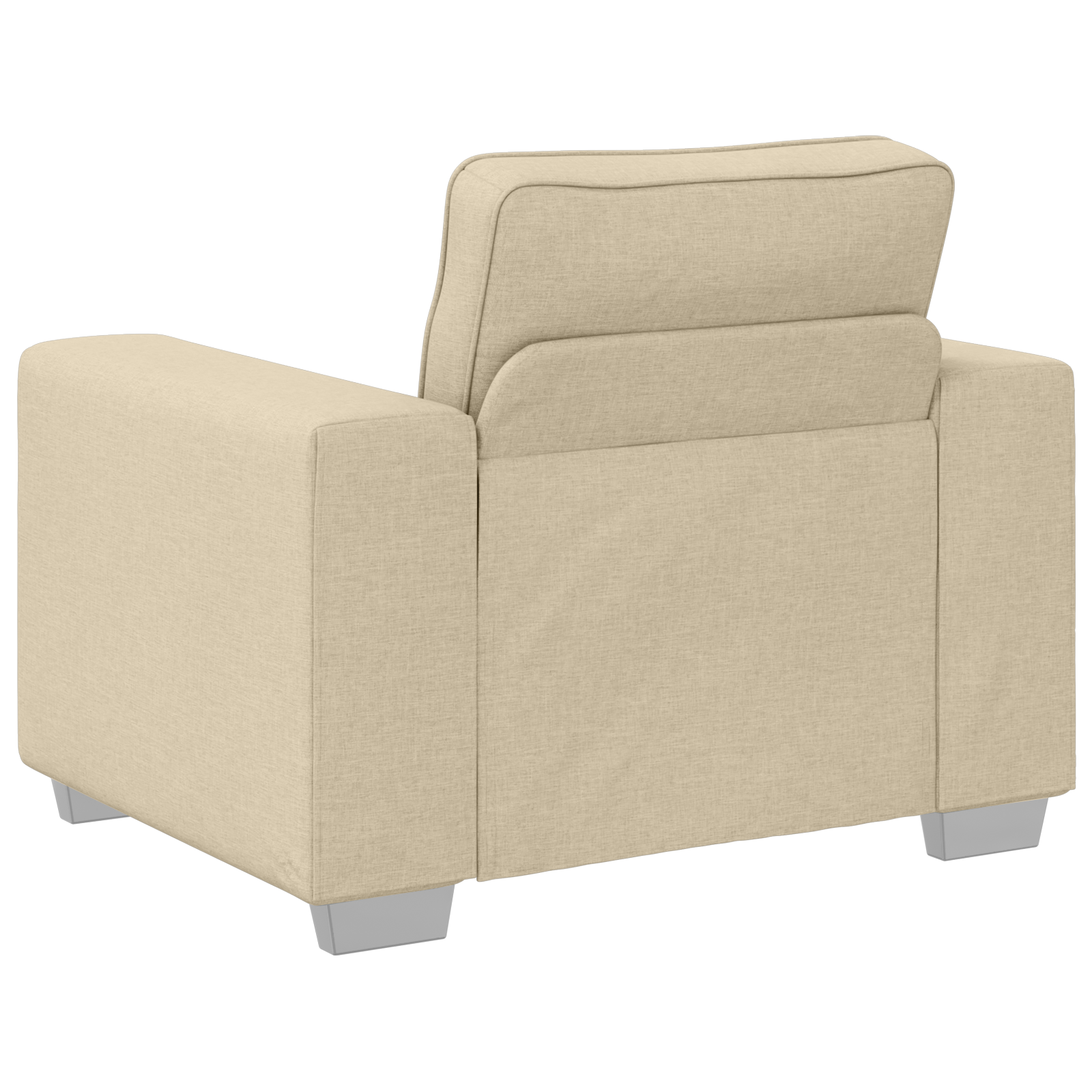 Sofa Set with Cushion 3 pcs Cream 219 x 77 x 82 cm Fabric - Image 7