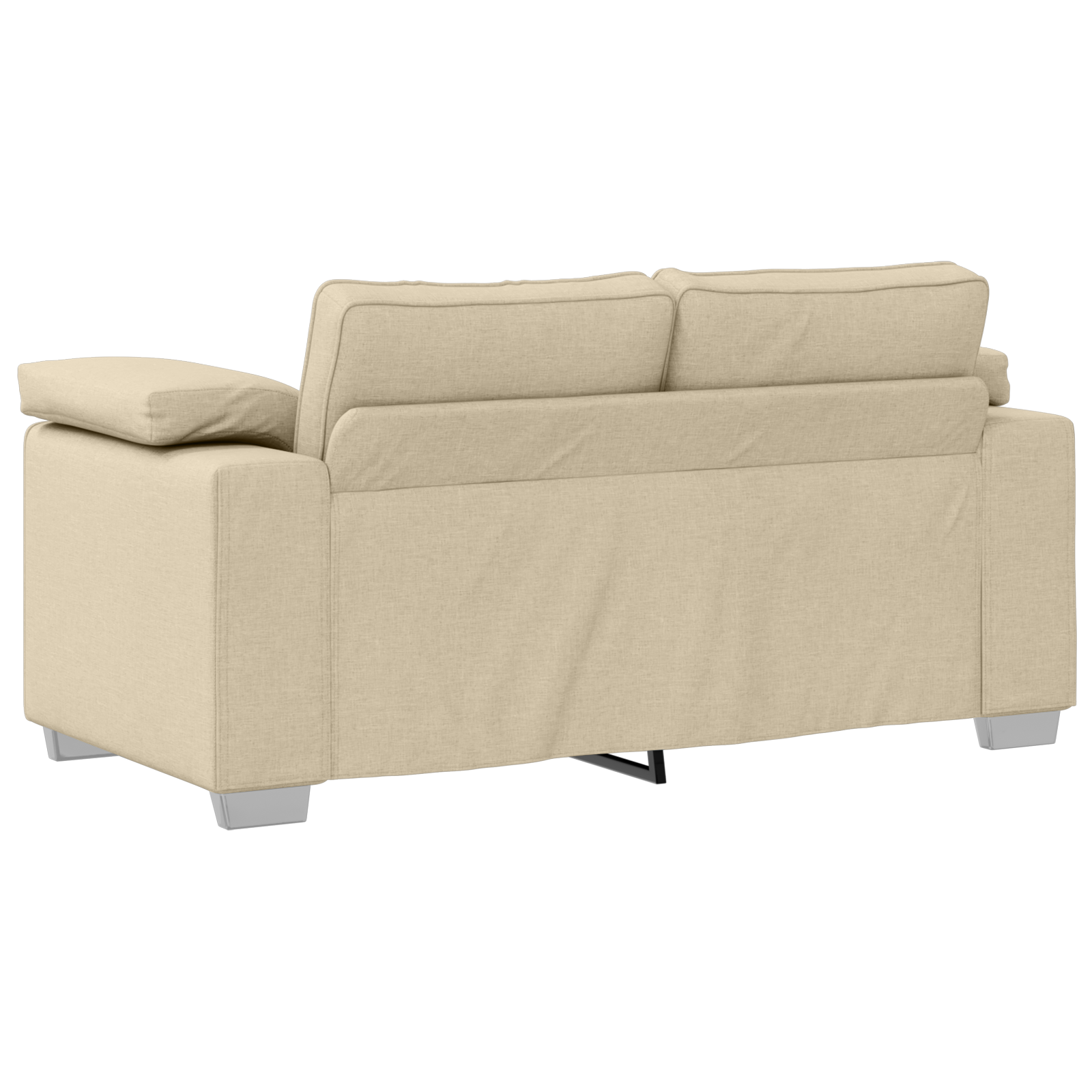 Sofa Set with Cushion 3 pcs Cream 219 x 77 x 82 cm Fabric - Image 8
