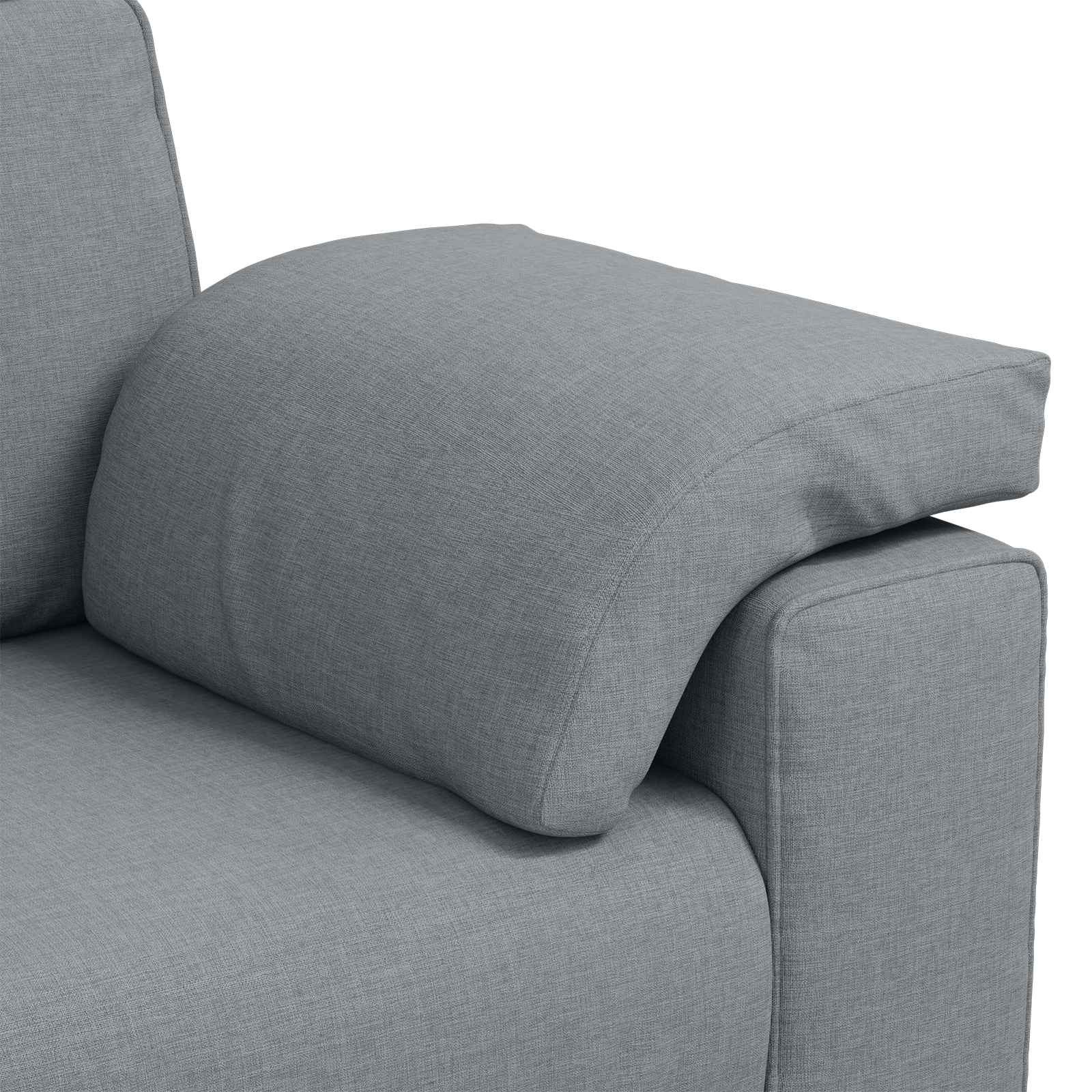 Sofa Set 2 pcs Light grey 219 x 77 x 82 cm Fabric - Image 8