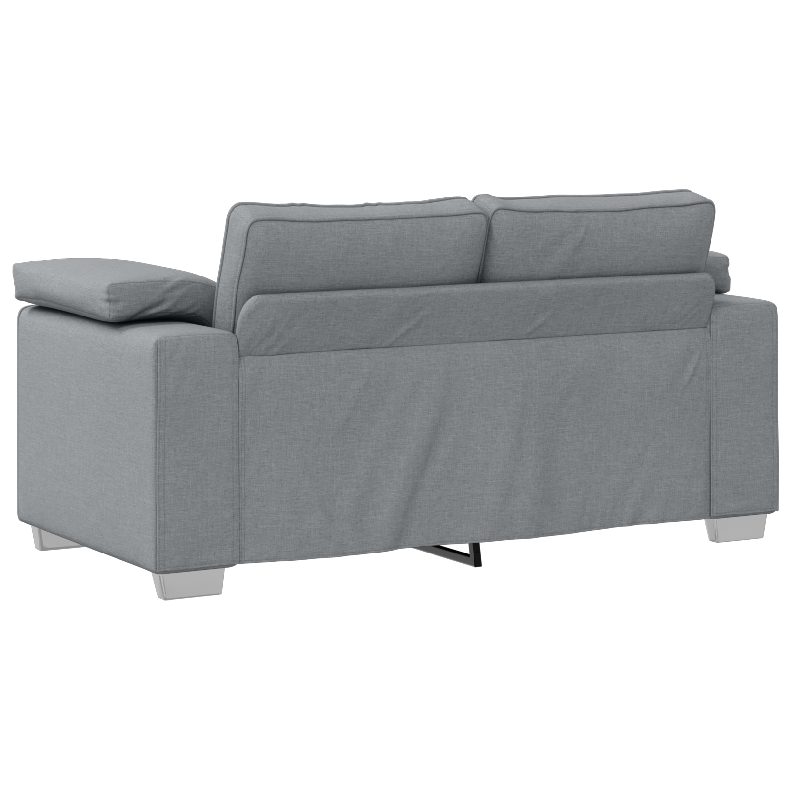Sofa Set 2 pcs Light grey 219 x 77 x 82 cm Fabric - Image 6