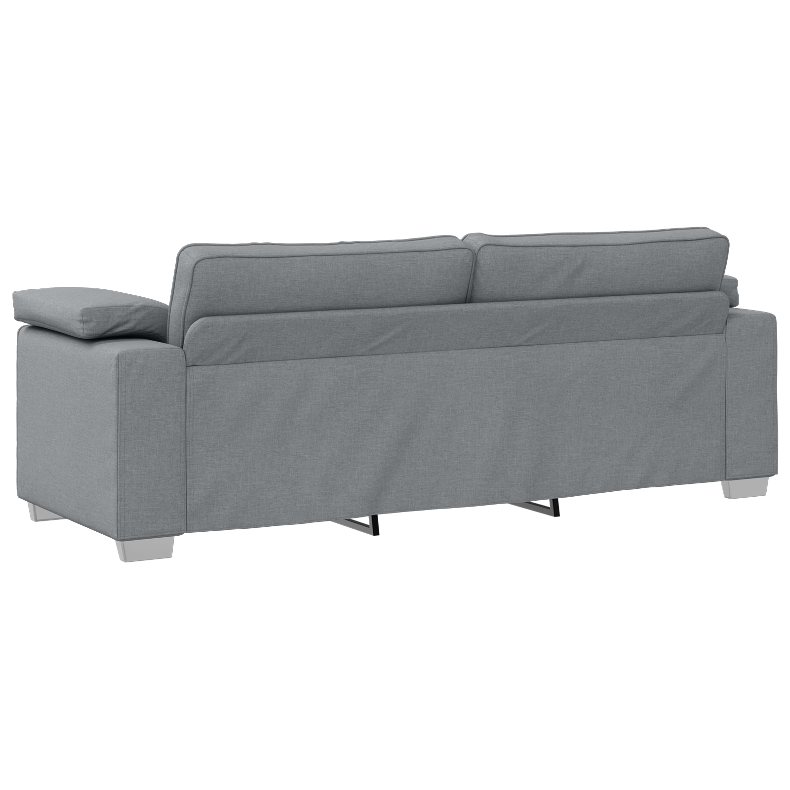 Sofa Set 2 pcs Light grey 219 x 77 x 82 cm Fabric - Image 7