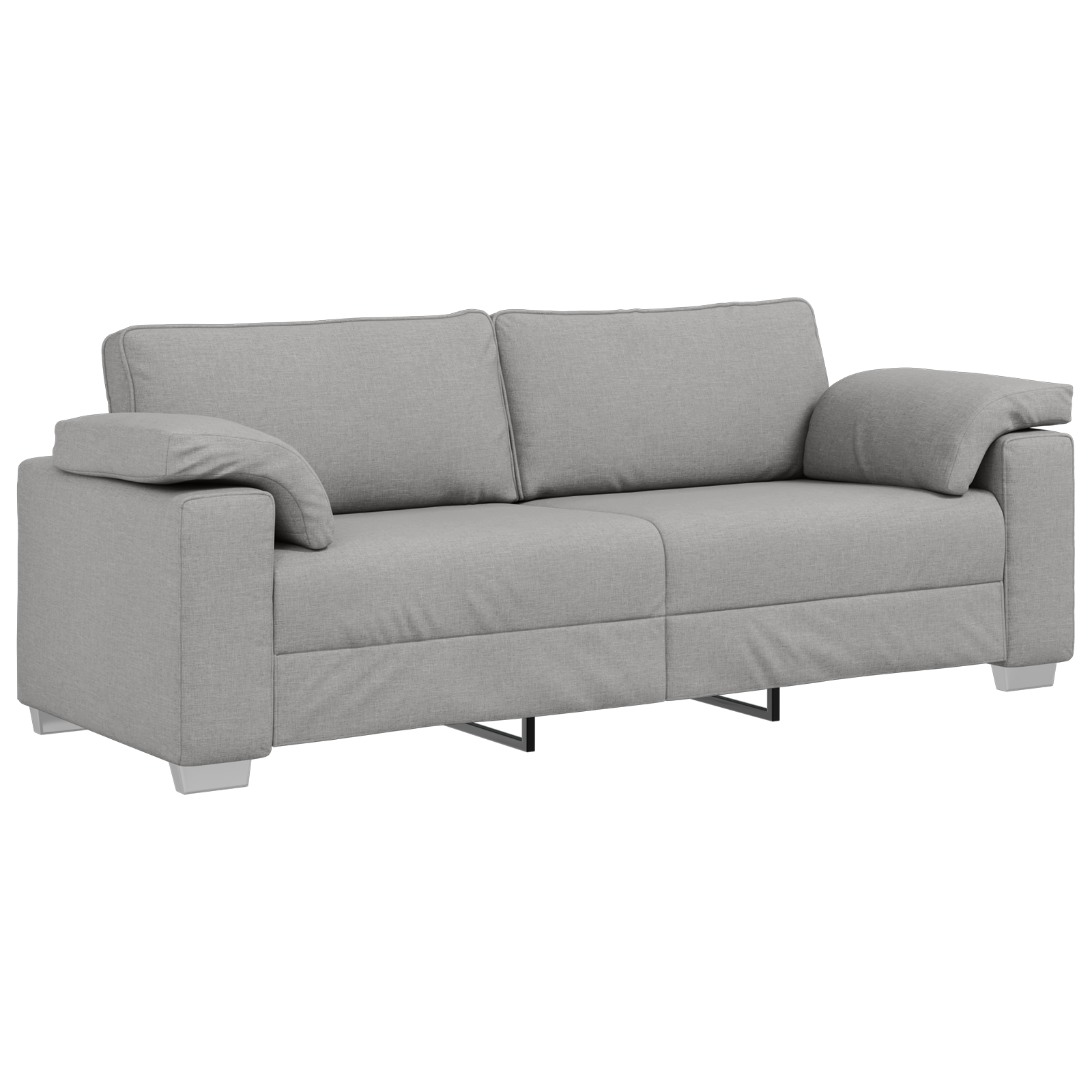 vidaXL Sofa 2 pcs Wolkengrau 219 x 80 x 82 cm Stoff – Bild 4