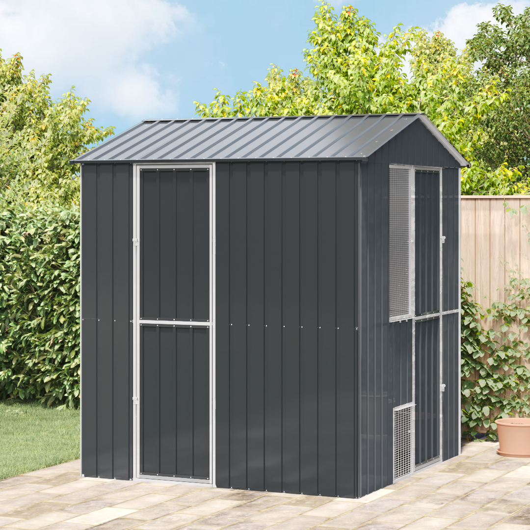 Bird Aviary Anthracite 210x215x247 cm Steel