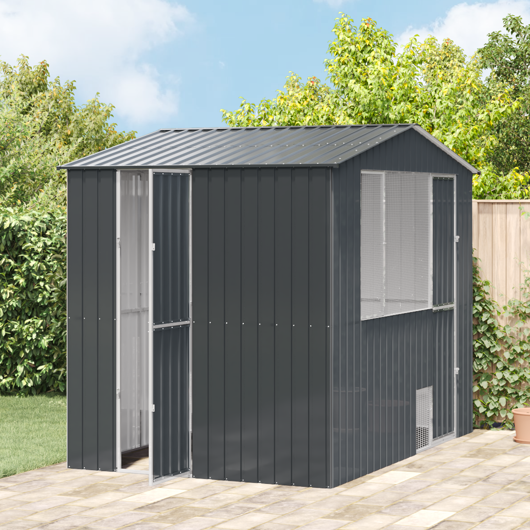 Bird Aviary - Anthracite, 310x215x247 cm, Steel - Image 3