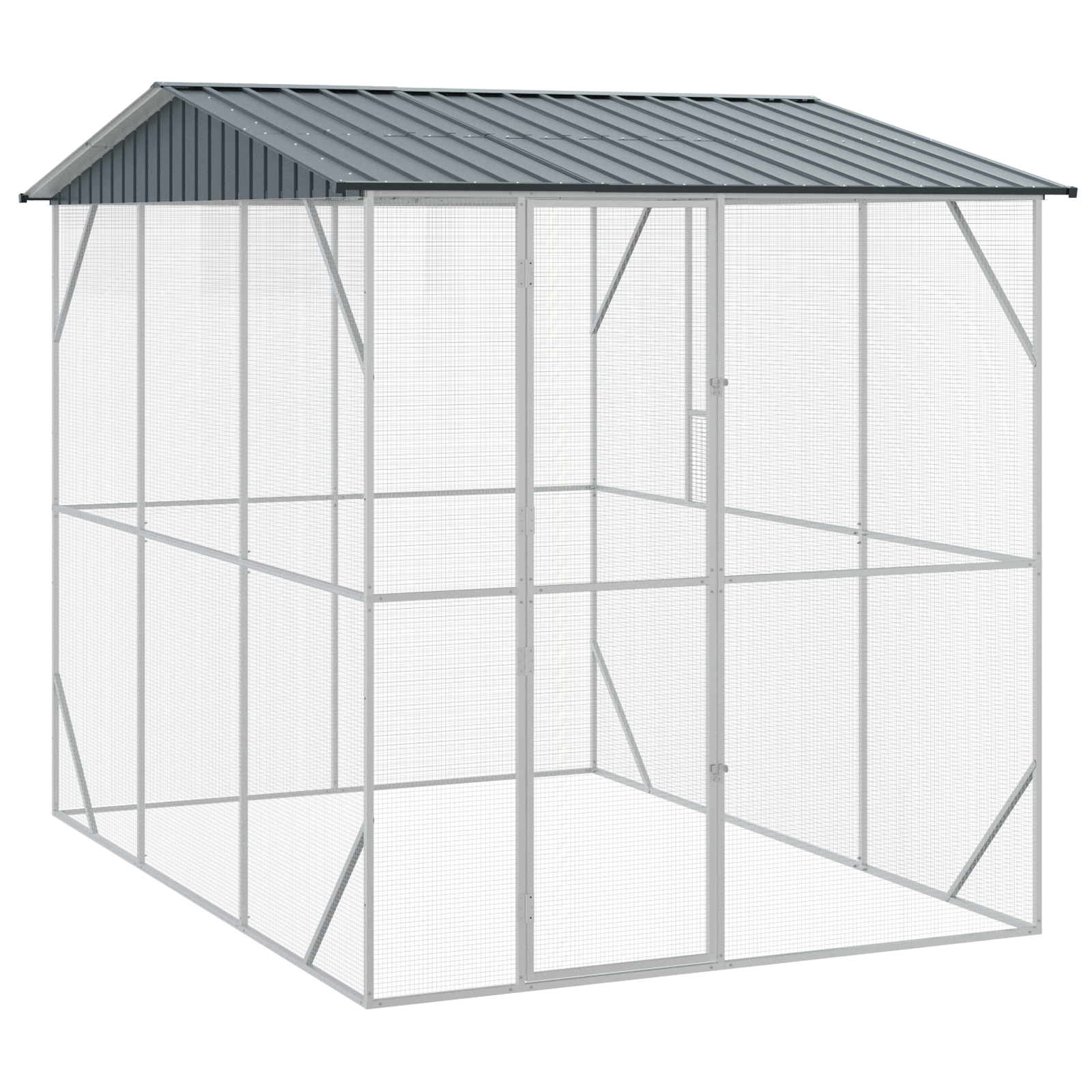 Bird Aviary Anthracite 310x227x247 cm Steel - Image 2