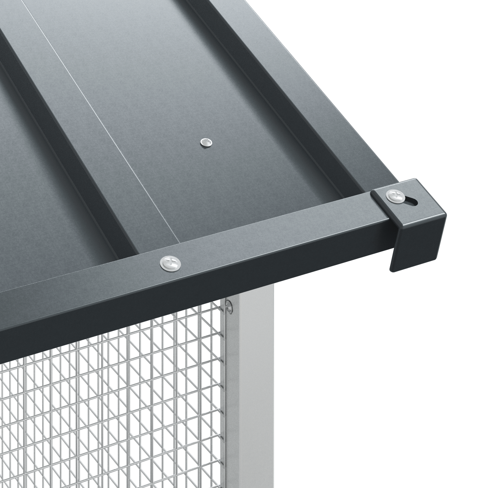 Bird Cage Anthracite 215x78x200 cm Galvanised Steel - Image 9