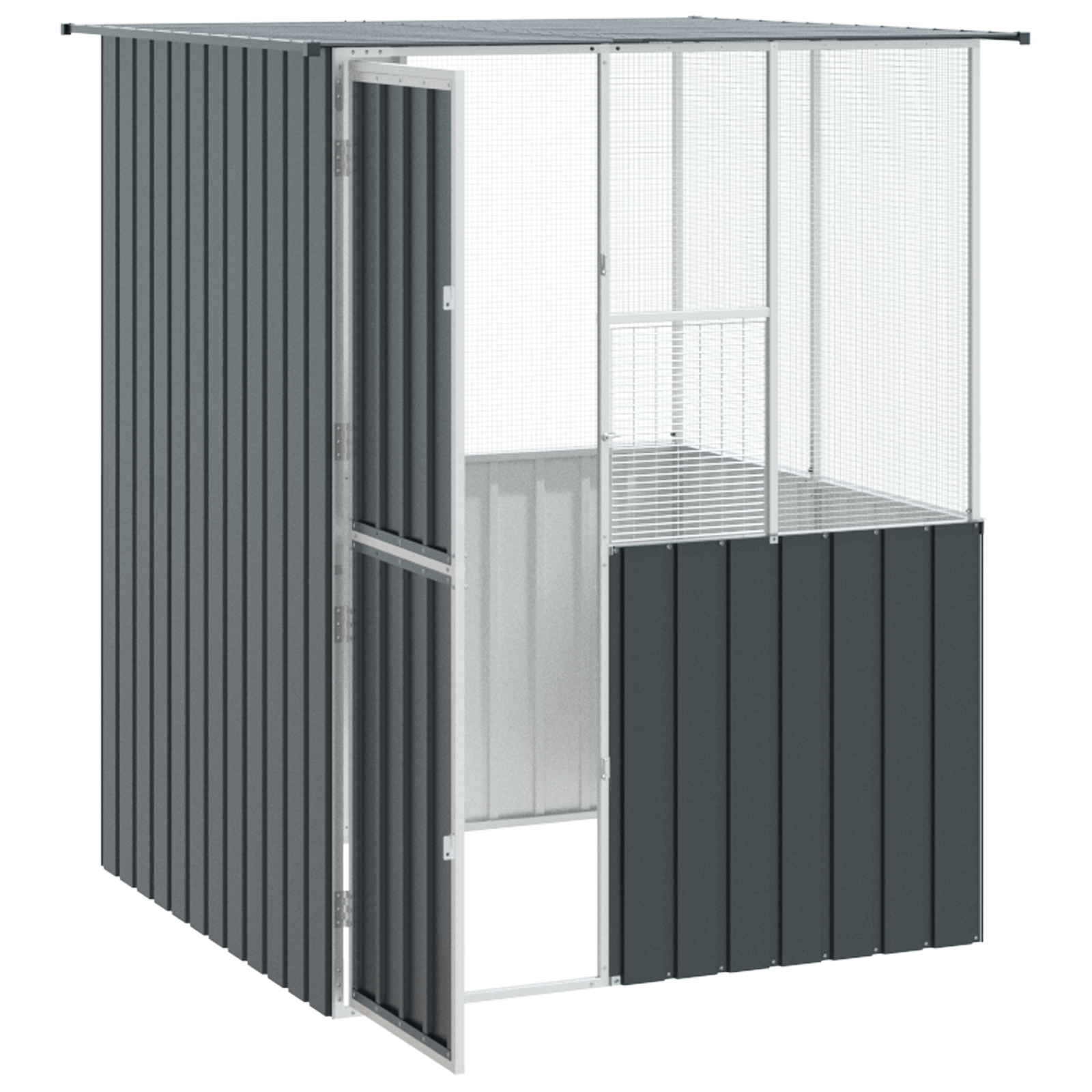 Bird Cage Anthracite 215x78x200 cm Galvanised Steel - Image 4