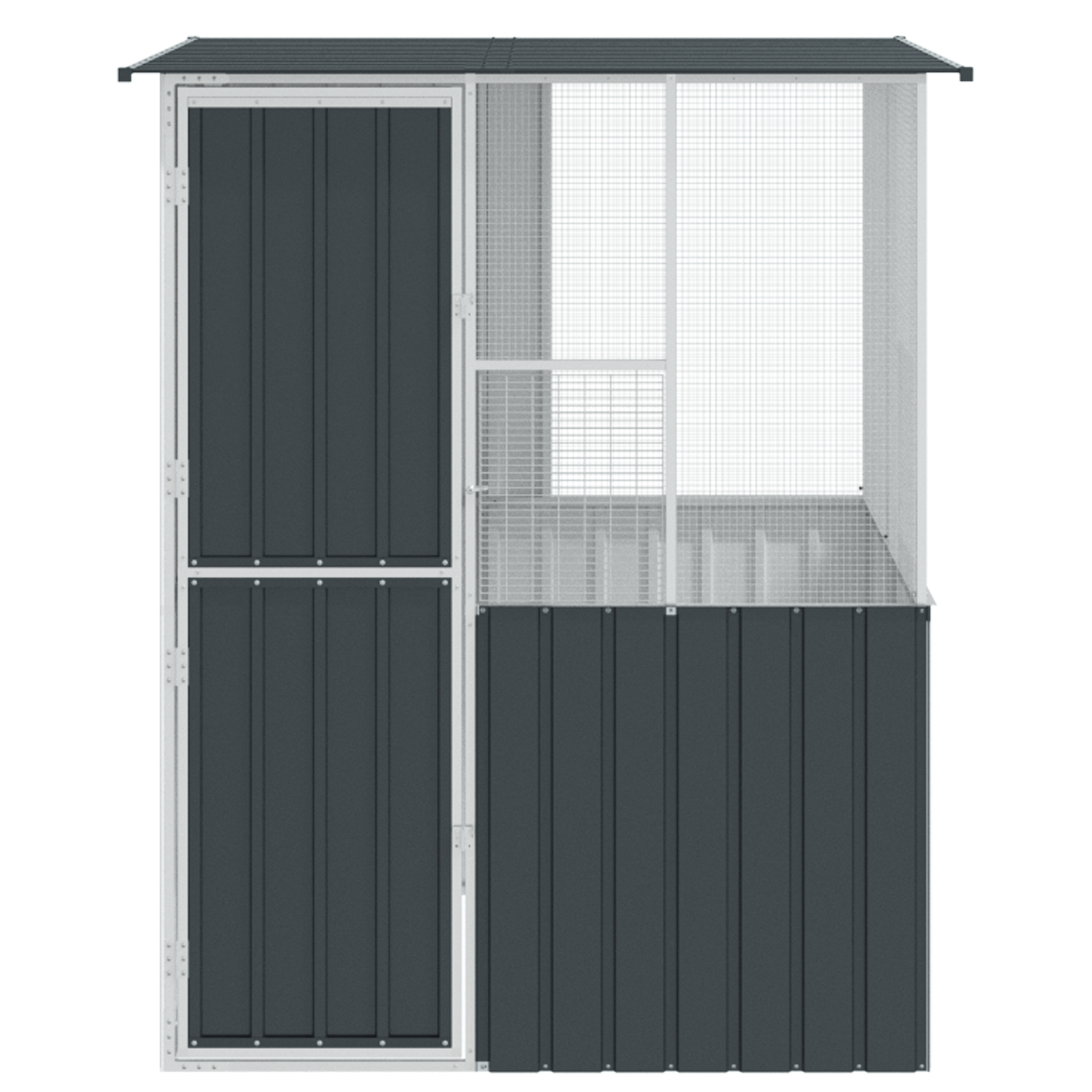 Bird Cage Anthracite 215x78x200 cm Galvanised Steel - Image 6