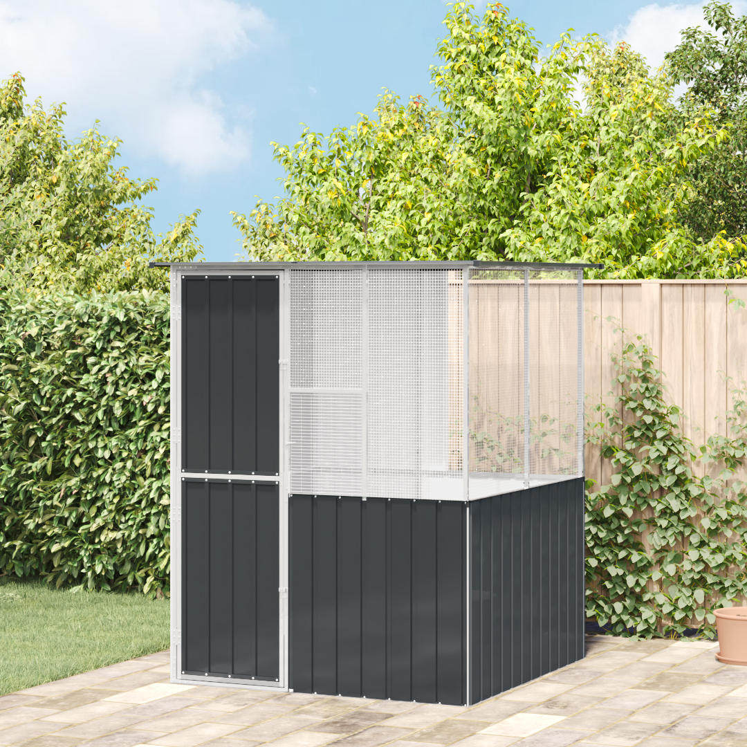 Bird Cage Anthracite 215x78x200 cm Galvanised Steel