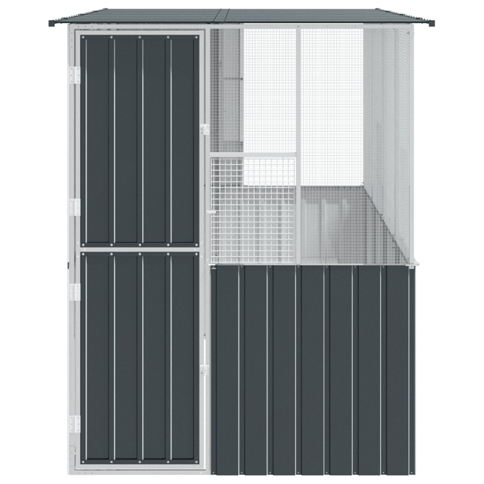 Bird Cage Anthracite215x78x200 cm Galvanised Steel - Image 6