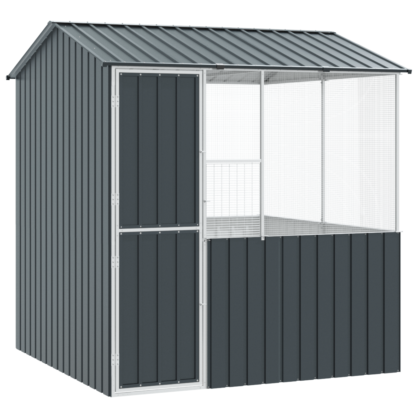 Bird Cage Anthracite215x78x200 cm Galvanised Steel - Image 2