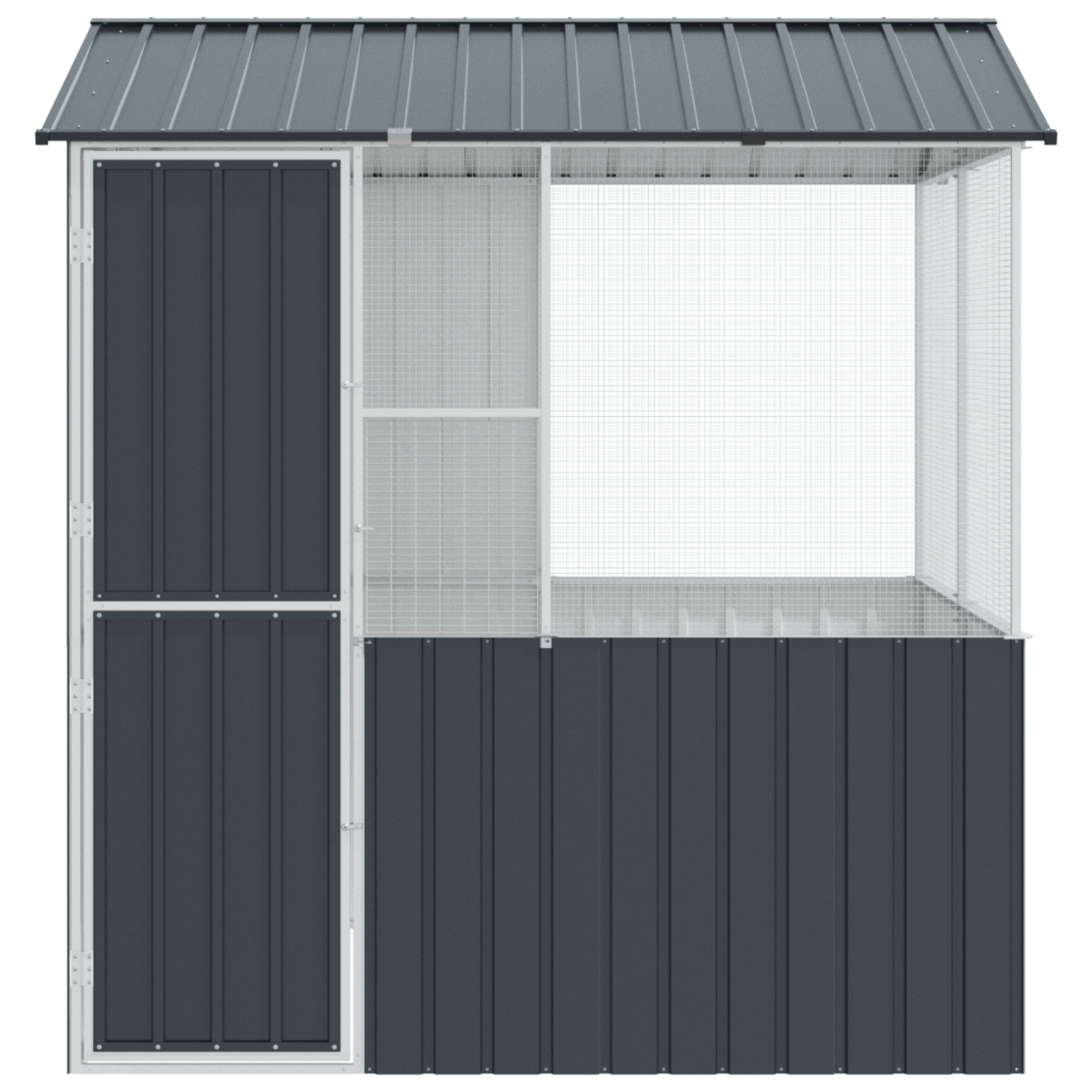 Bird Cage Anthracite215x78x200 cm Galvanised Steel - Image 6