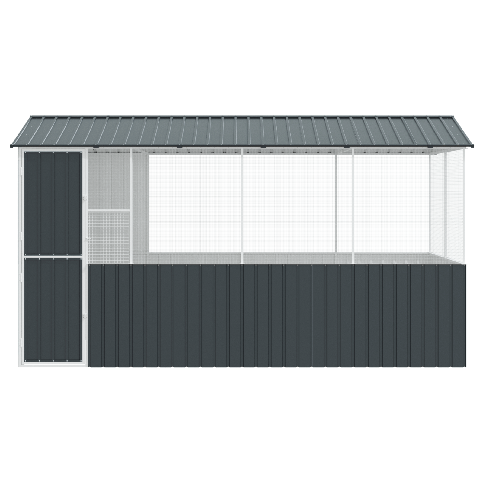 Bird Cage Anthracite215x78x200 cm Galvanised Steel - Image 6