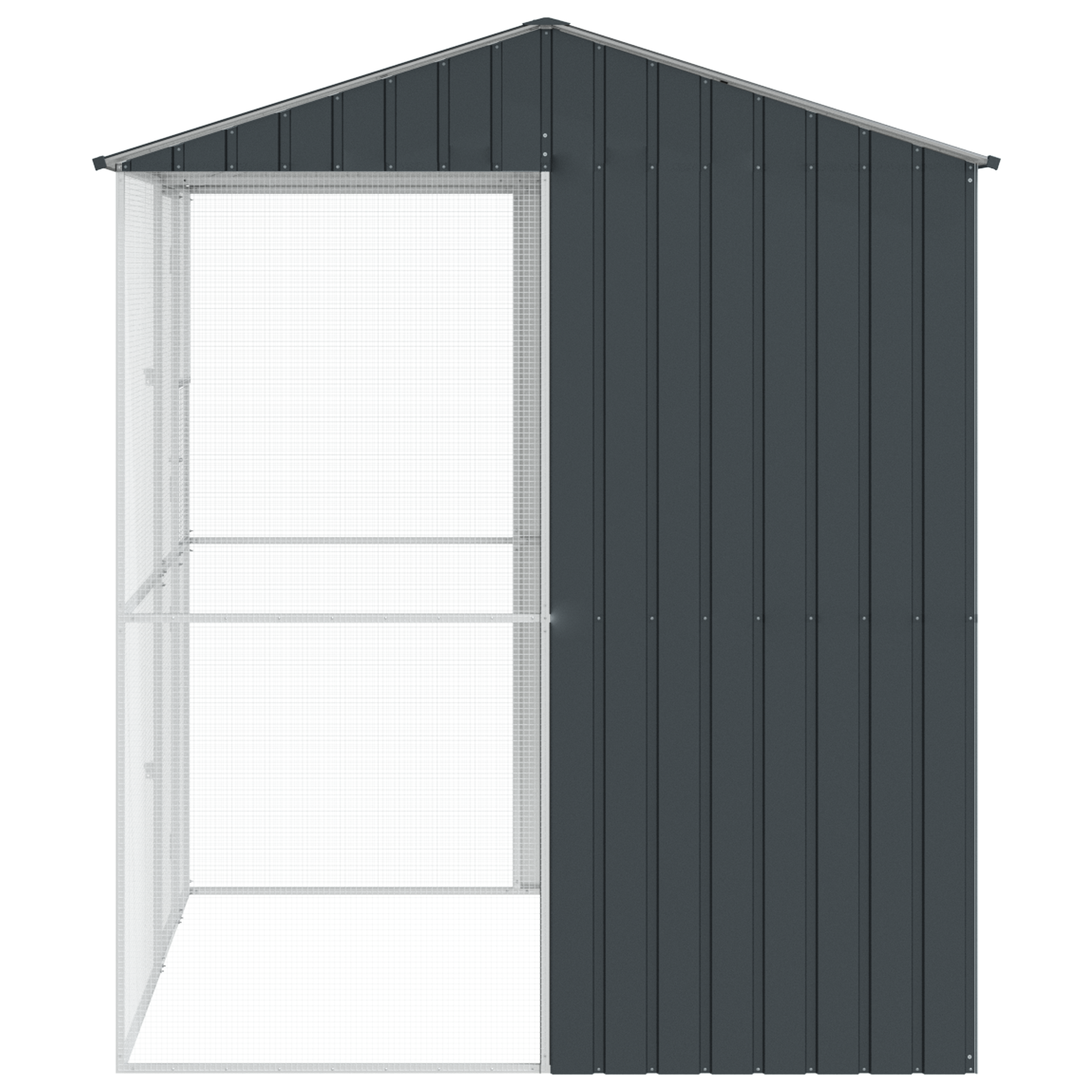 Bird Aviary Anthracite 215x210x247 cm Steel - Image 7