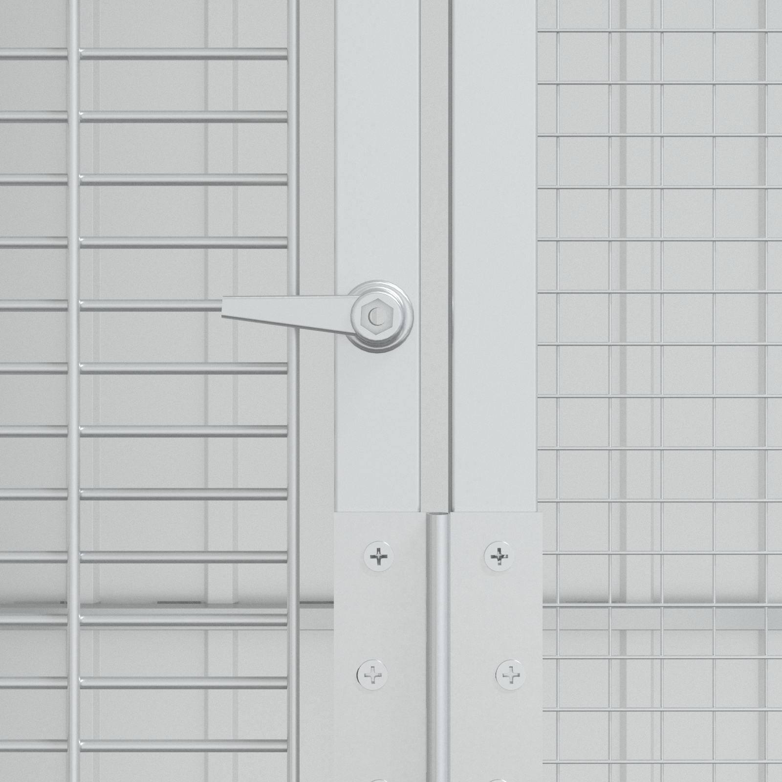 Bird Aviary Grey 215x210x247 cm Steel - Image 8