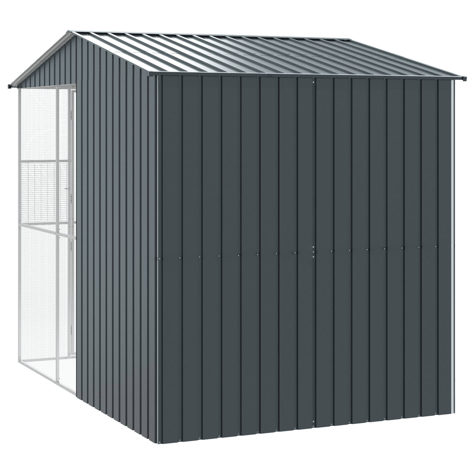 Bird Aviary Anthracite 215x310x247 cm Steel - Image 5