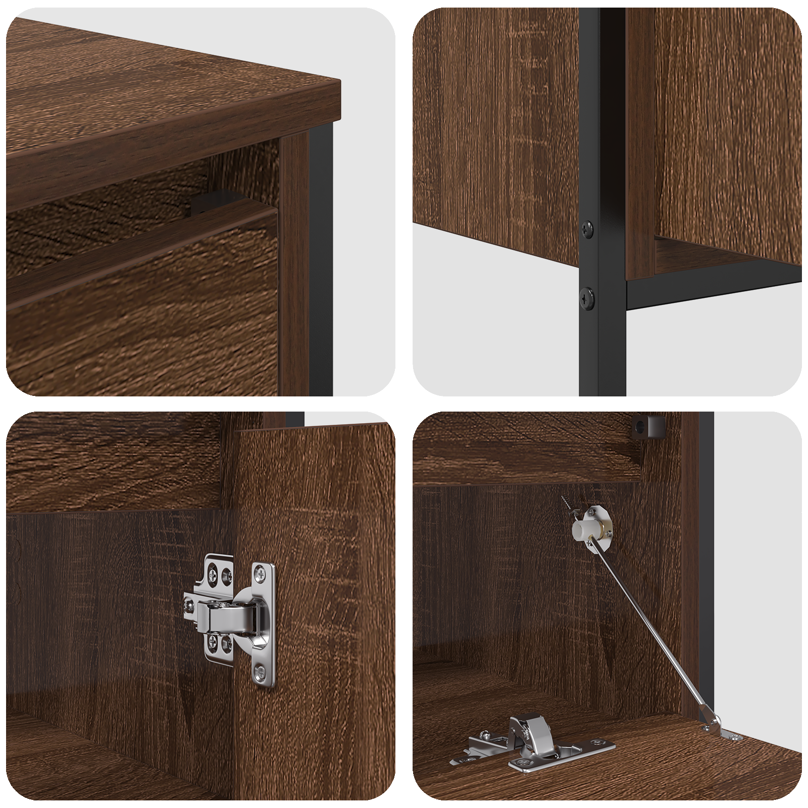 3 Piece Bathroom Furniture Set Brown Oak Engineered Wood - Image 8