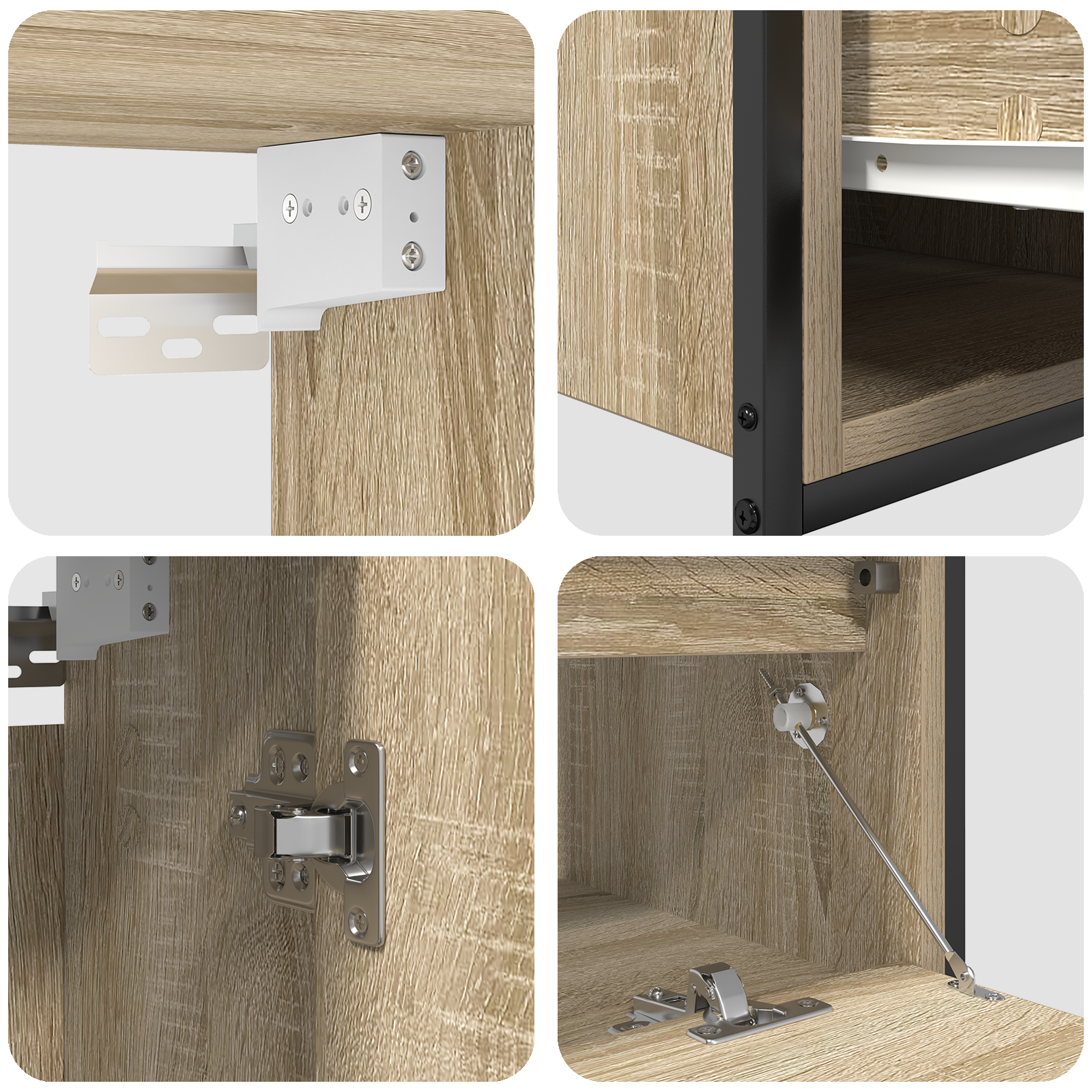 5-Piece Bathroom Furniture Set in Sonoma Oak Engineered Wood - Image 10